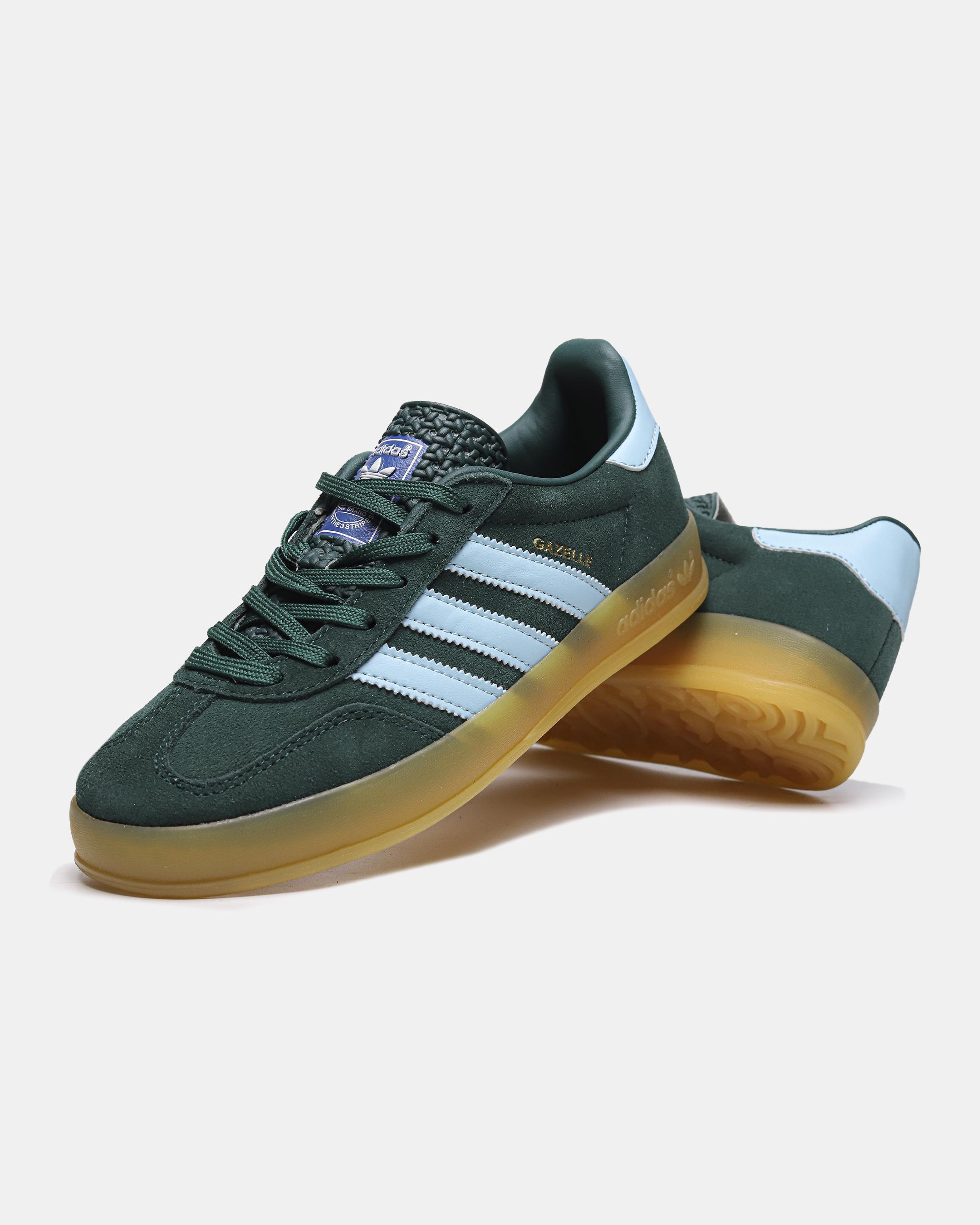 Adidas Gazelle Indoor Dark Green Light Blue - изображение 5