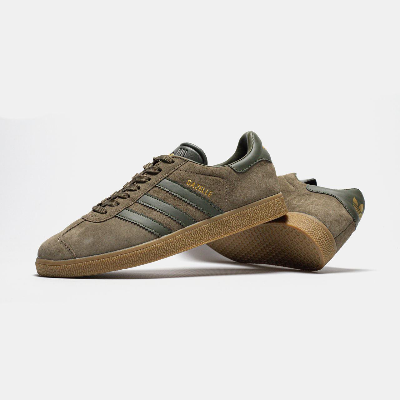 Adidas Gazelle Olive Green Gum - изображение 4