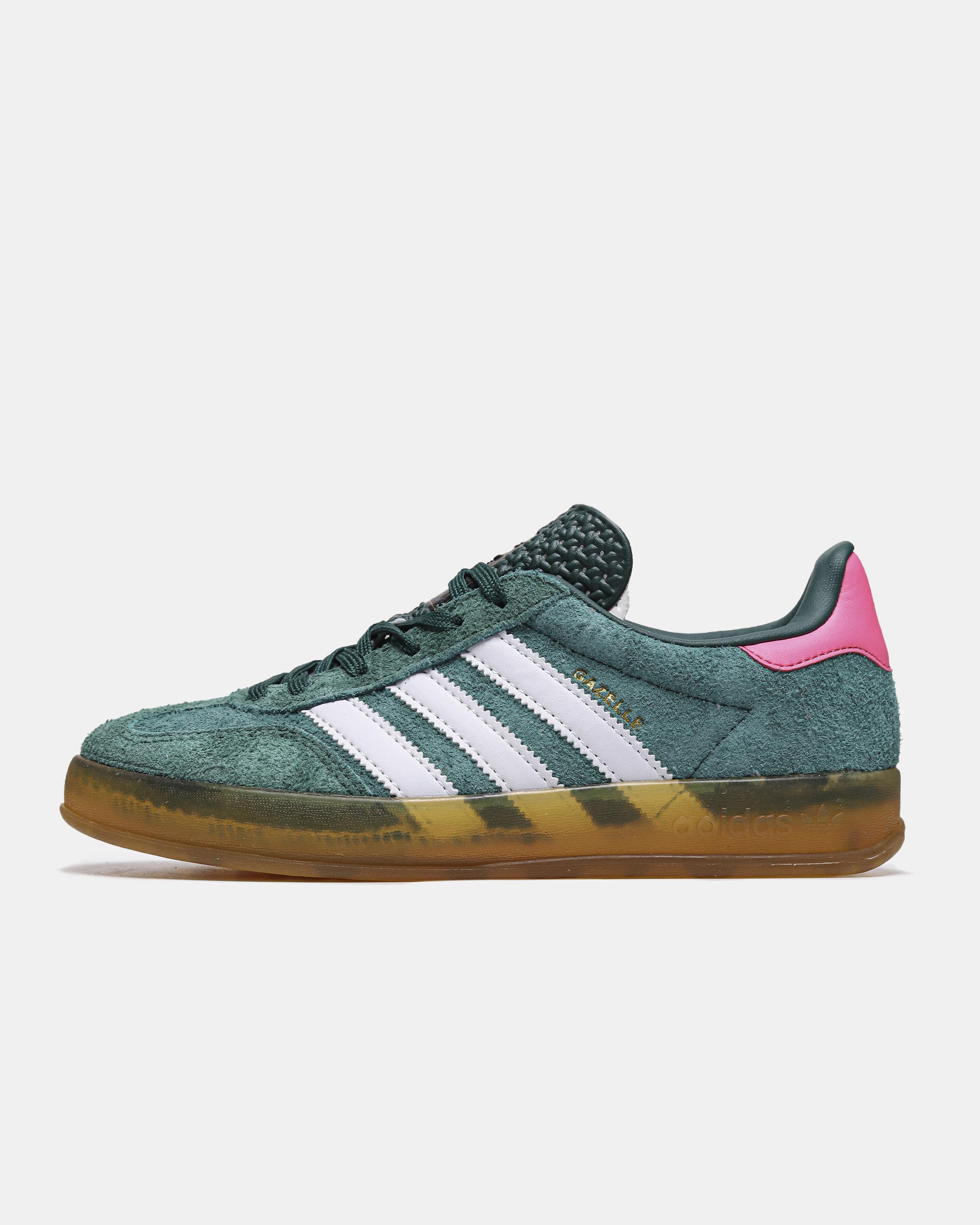 Adidas Gazelle Indoor Green White Pink Gum