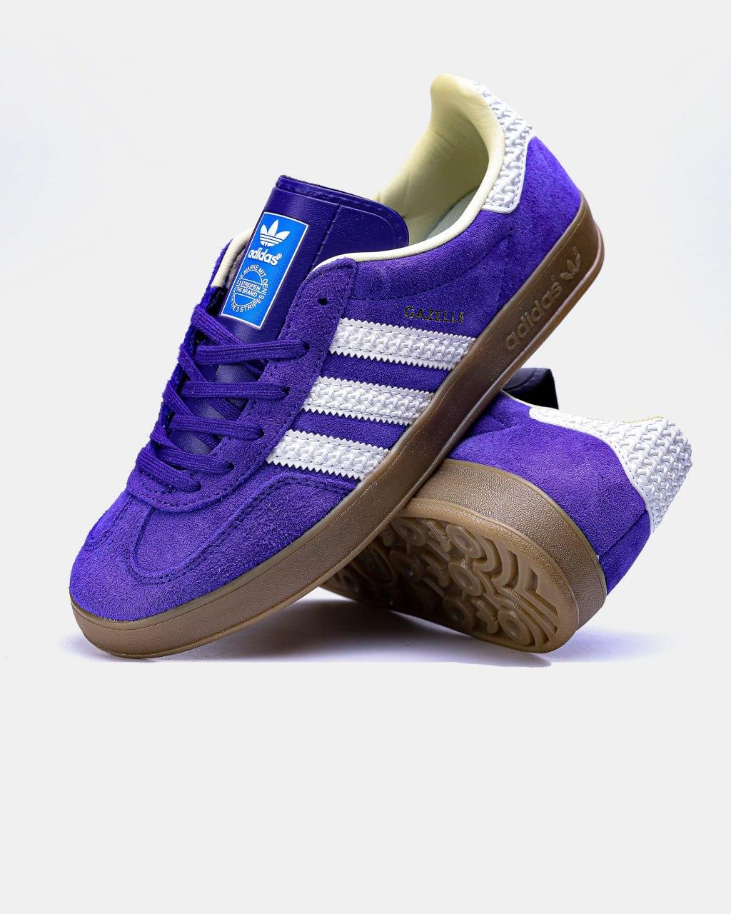 Adidas Gazelle Indoor Purple White Gum - изображение 1
