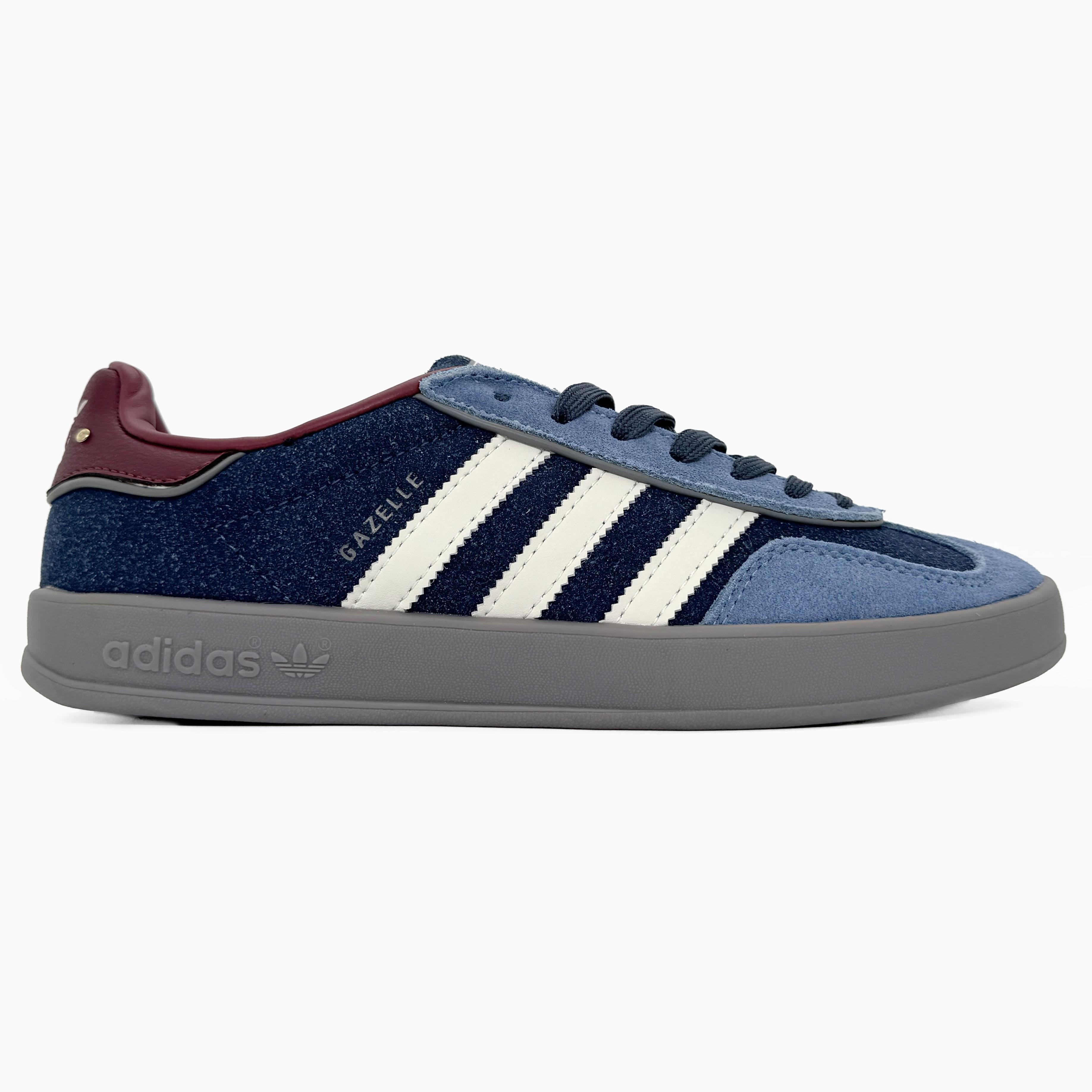 Adidas Gazelle Indoor Dark Blue Maroon Grey - изображение 3