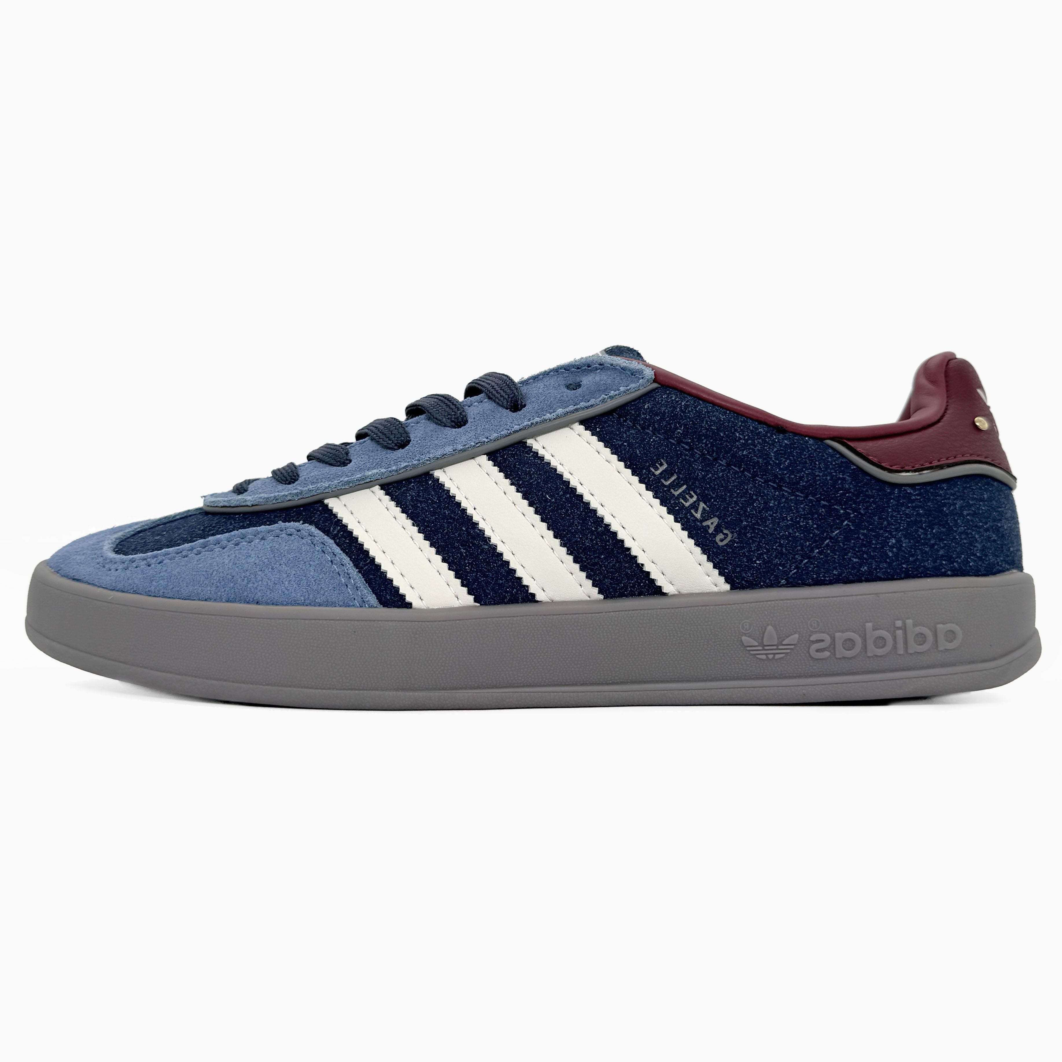 Adidas Gazelle Indoor Dark Blue Maroon Grey