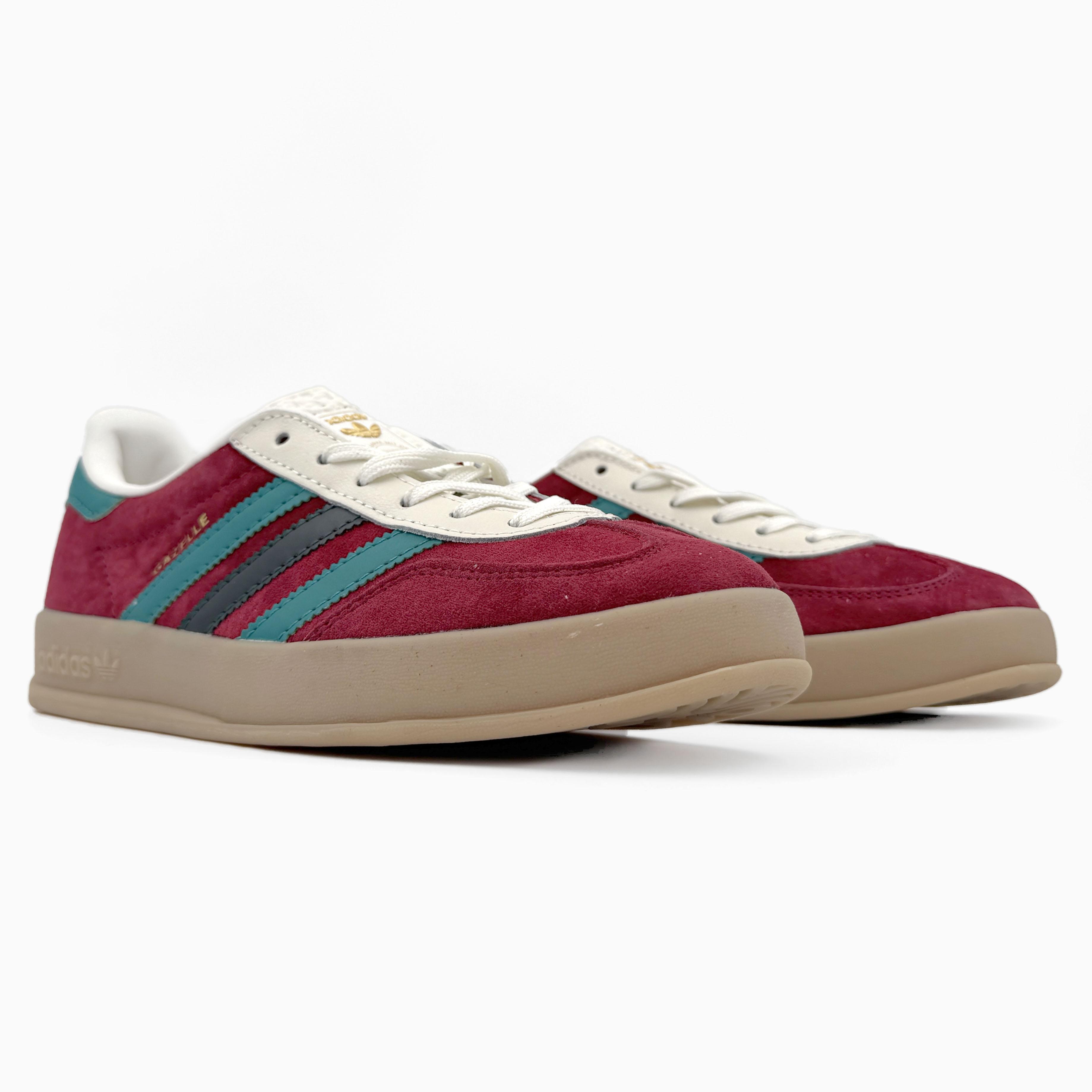 Adidas Gazelle Indoor Burgundy Teal Cream - изображение 2