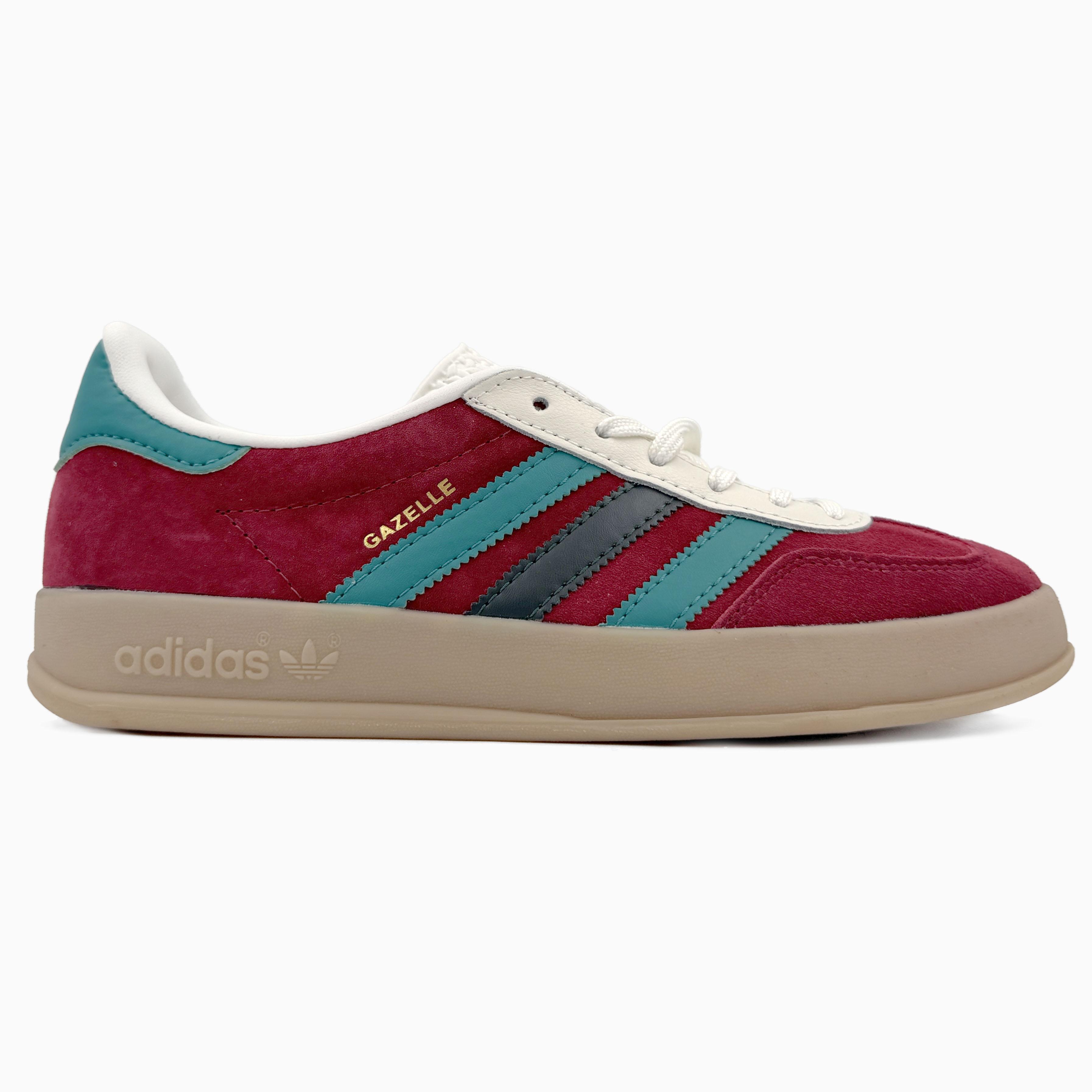 Adidas Gazelle Indoor Burgundy Teal Cream - изображение 5