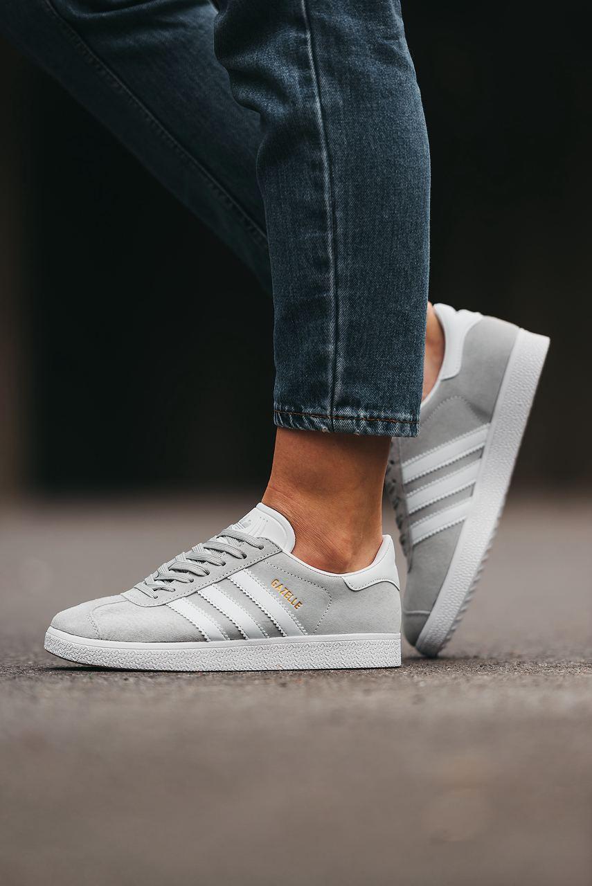 Adidas Gazelle Grey White Gum - изображение 1