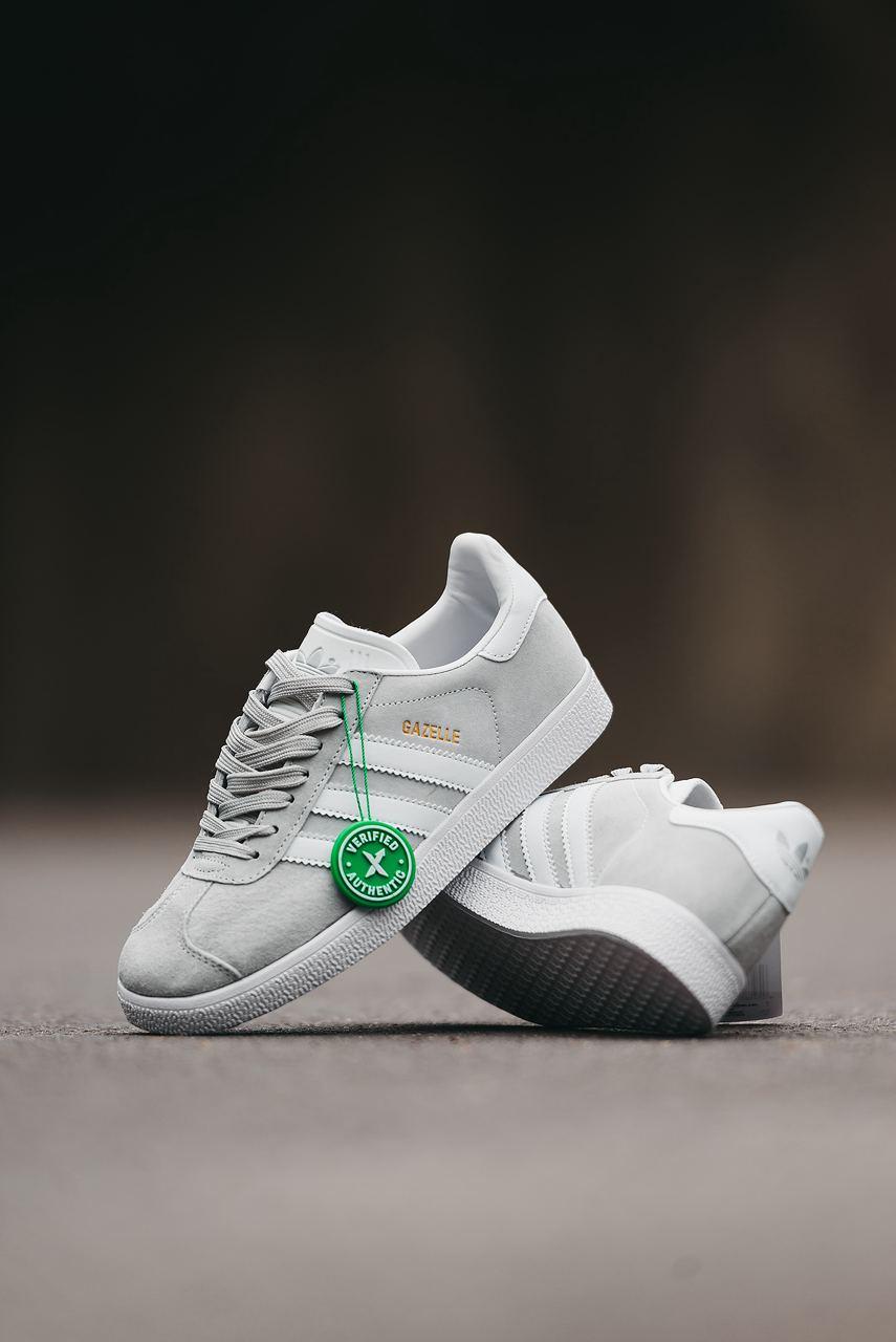 Adidas Gazelle Grey White Gum - изображение 3