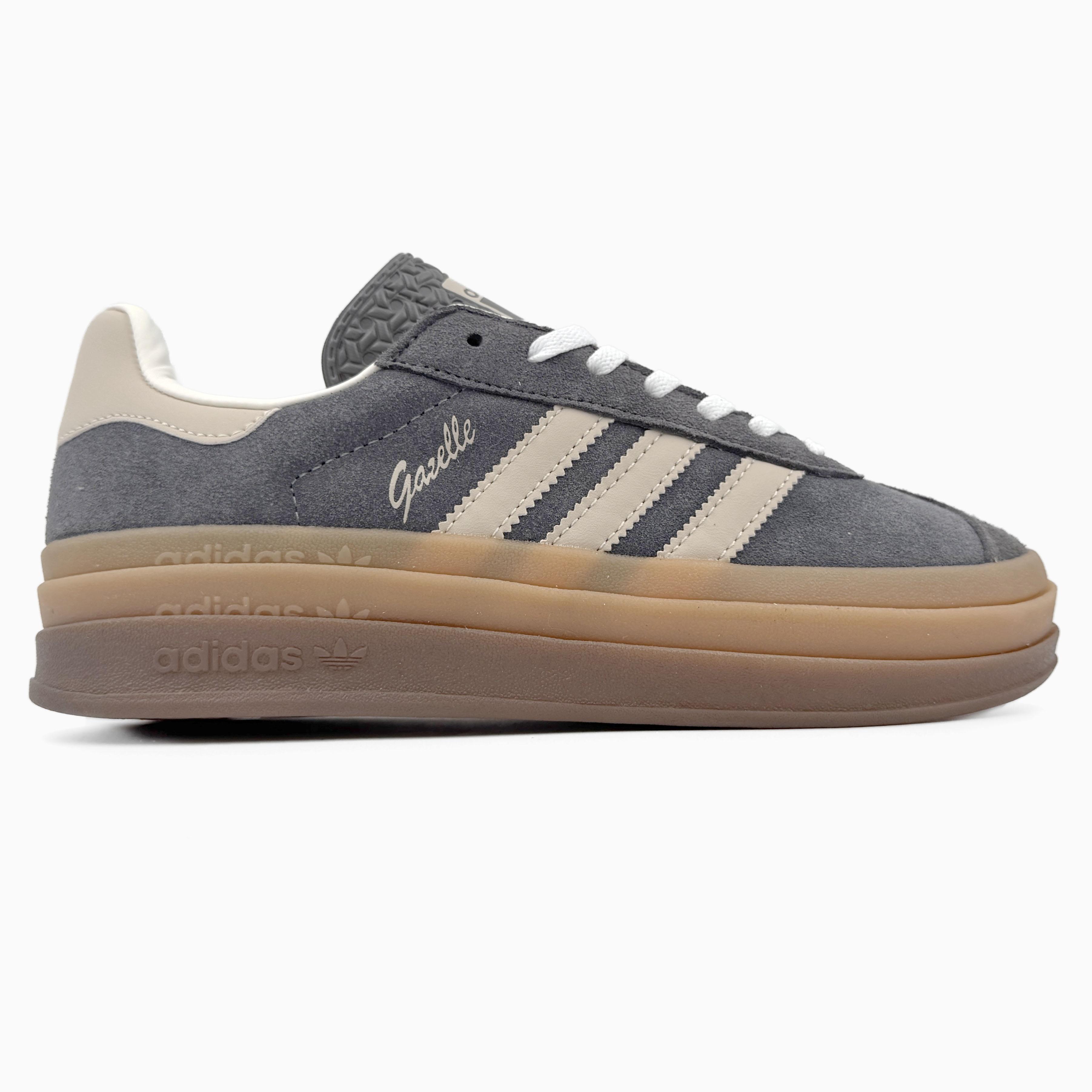 Adidas Gazelle Bold Grey Cream Gum - изображение 4