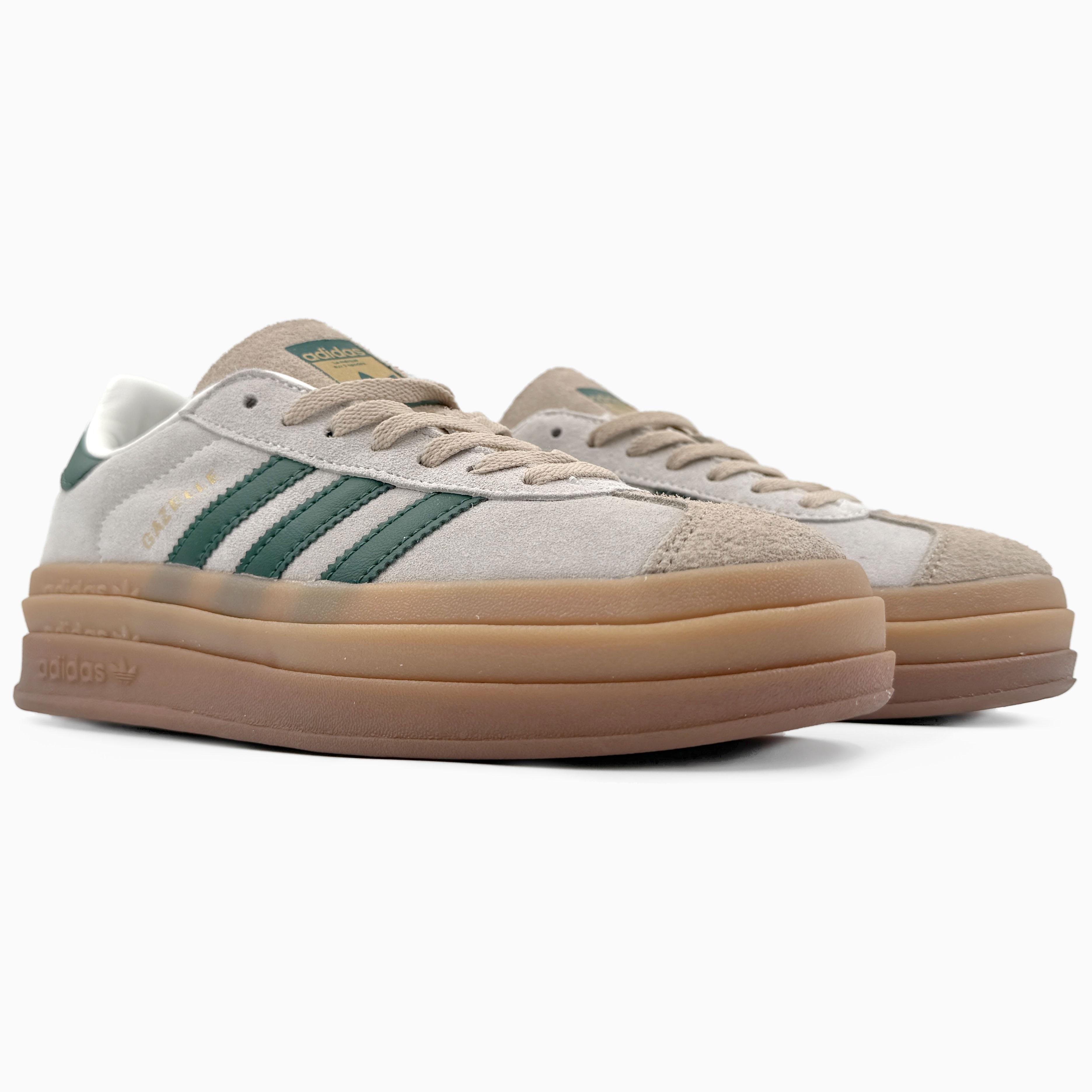 Adidas Gazelle Bold Beige Green Gum - изображение 5