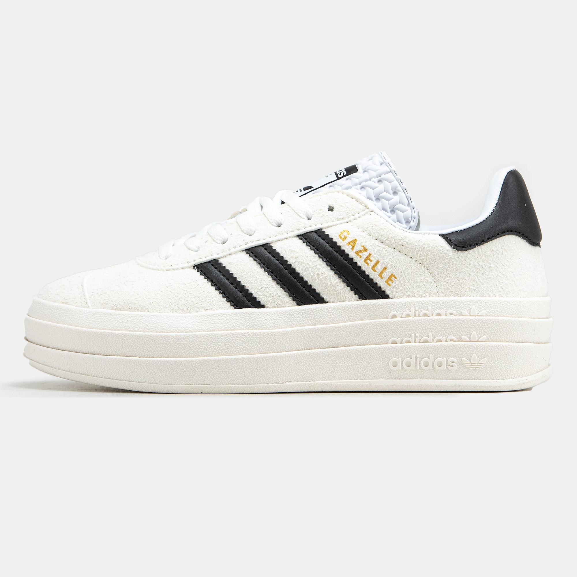 Adidas Gazelle Bold White Black Gum