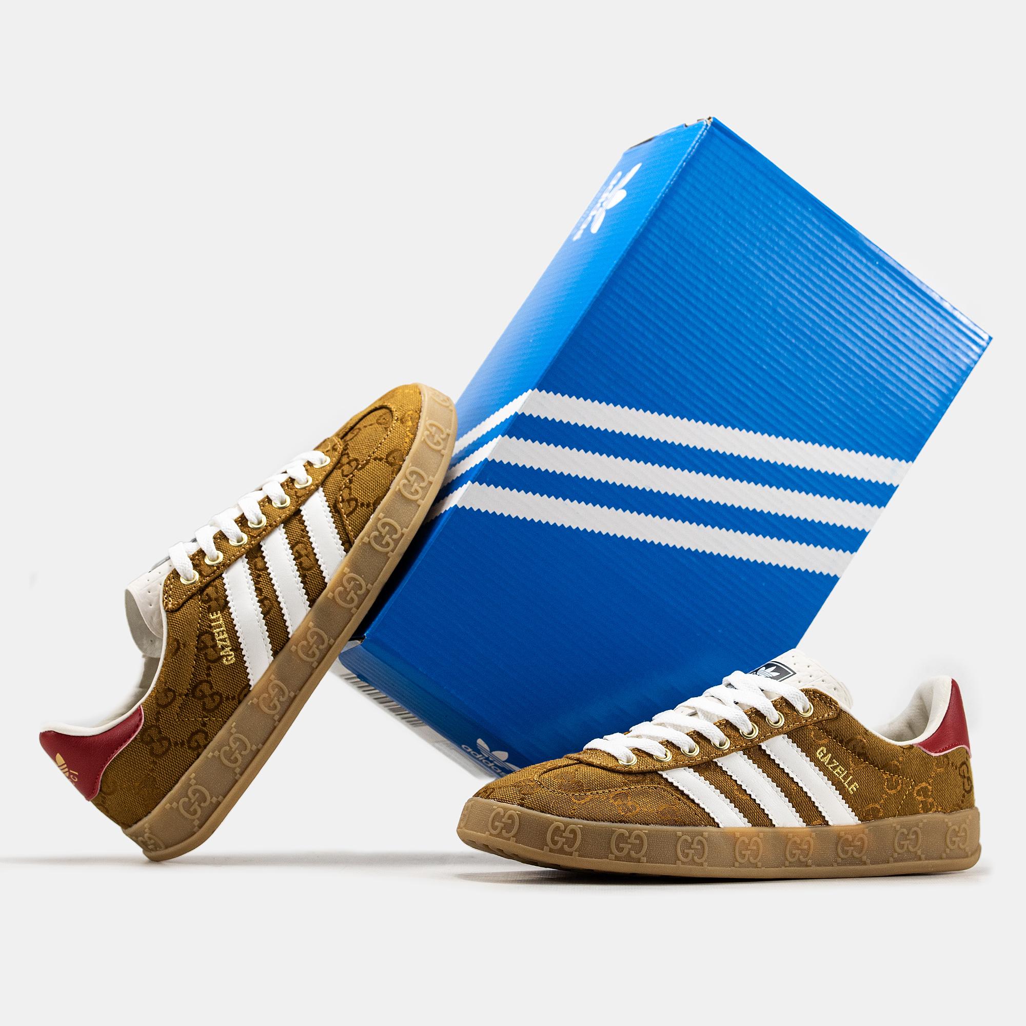 Adidas Gazelle x Gucci "Brown Gum" - изображение 1