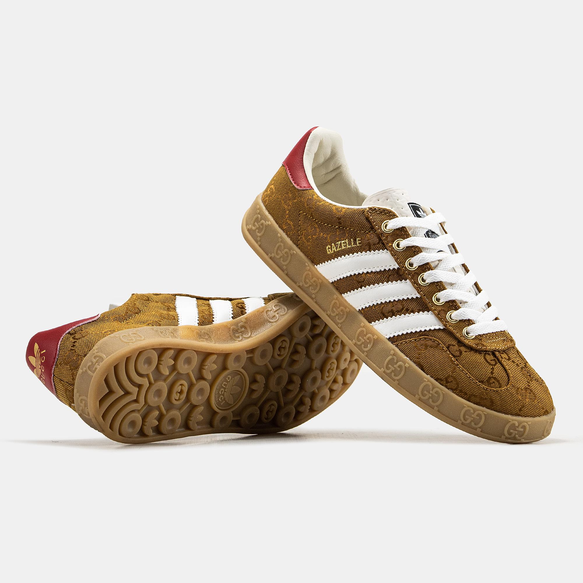 Adidas Gazelle x Gucci "Brown Gum" - изображение 4