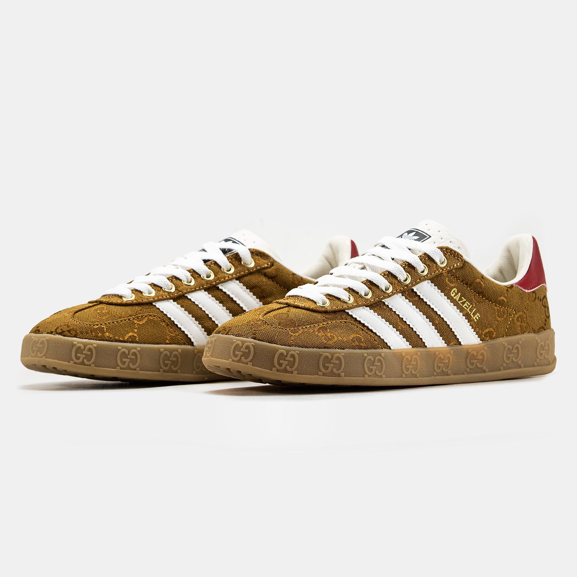 Adidas Gazelle x Gucci "Brown Gum" - изображение 6