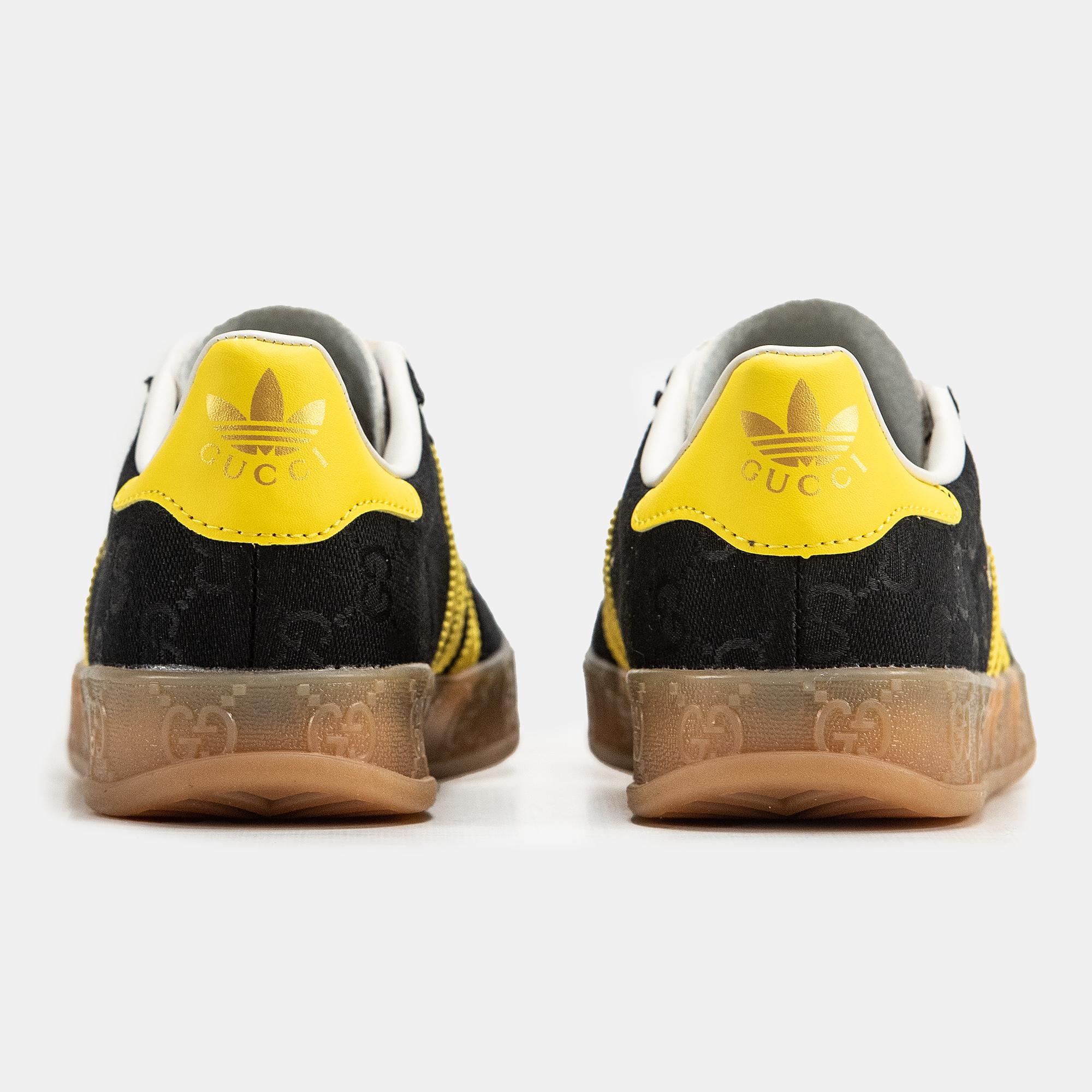 Adidas Gazelle x Gucci "Black Yellow Gum" - изображение 1