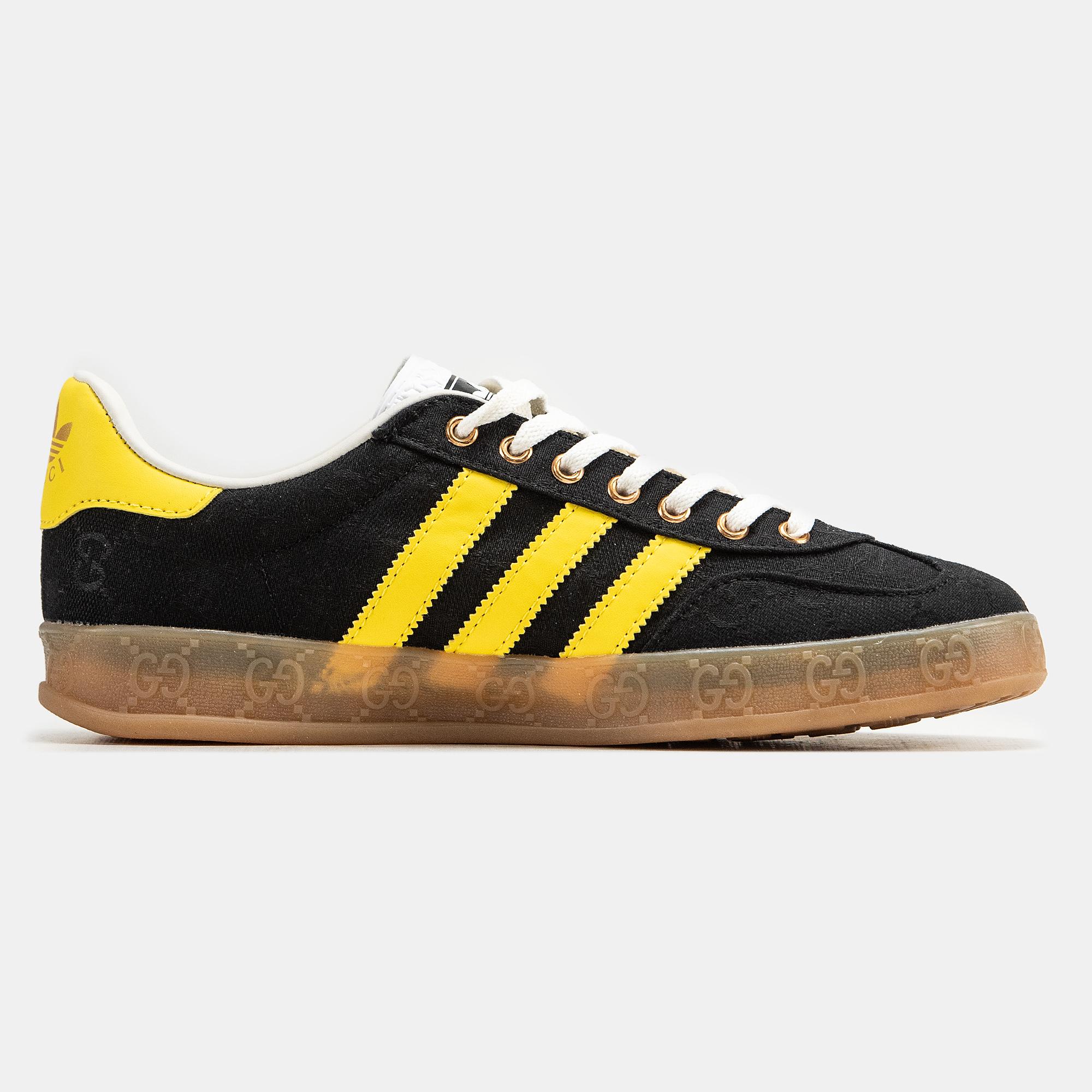Adidas Gazelle x Gucci "Black Yellow Gum" - изображение 2