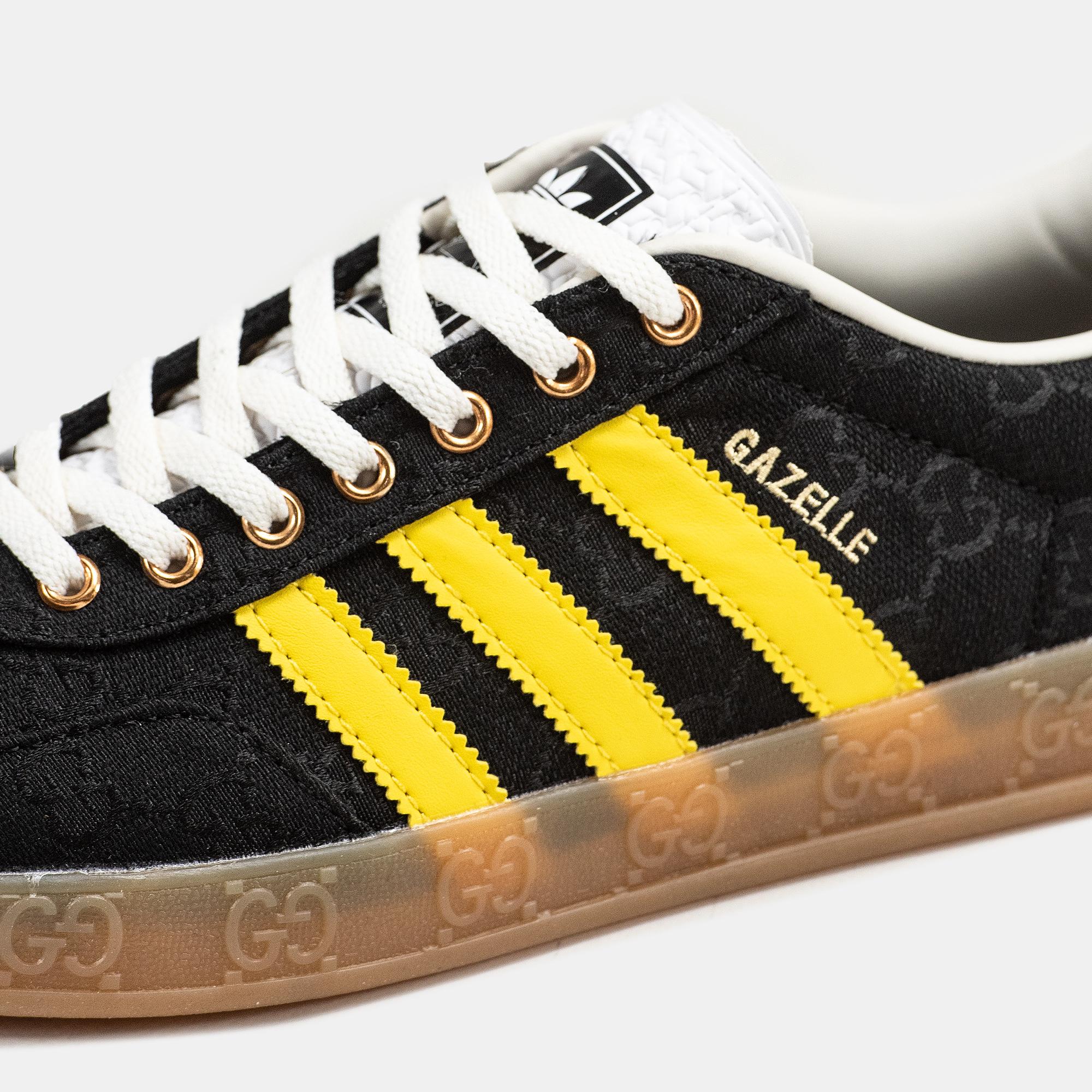 Adidas Gazelle x Gucci "Black Yellow Gum" - изображение 6