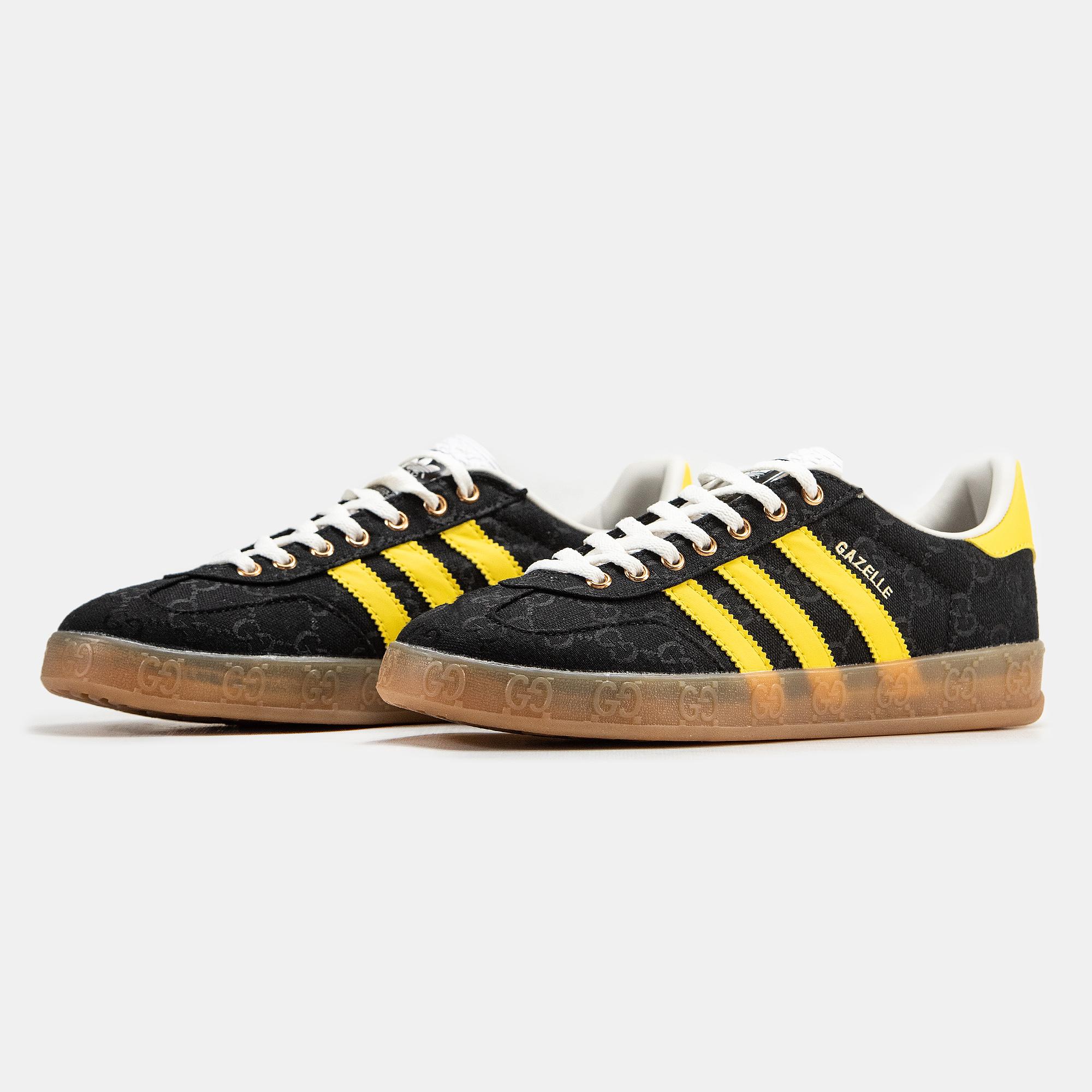 Adidas Gazelle x Gucci "Black Yellow Gum" - изображение 7