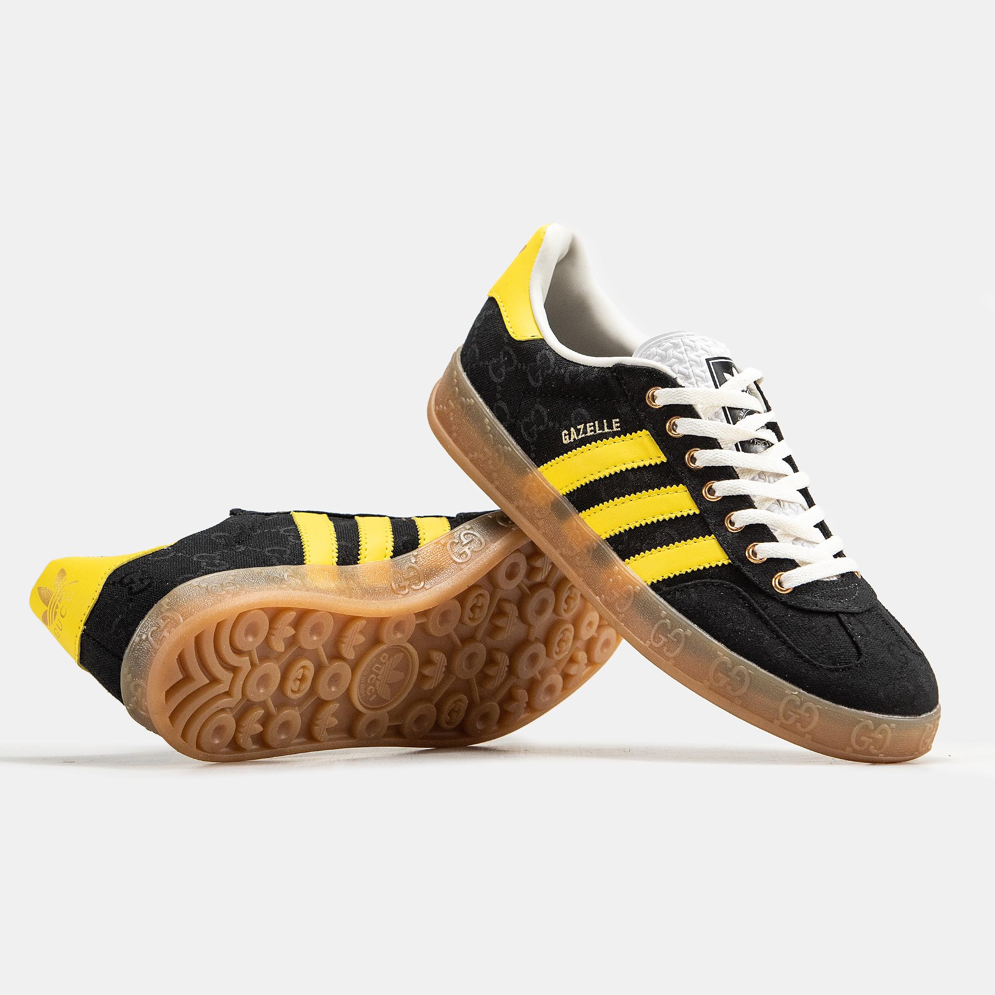 Adidas Gazelle x Gucci "Black Yellow Gum" - изображение 8
