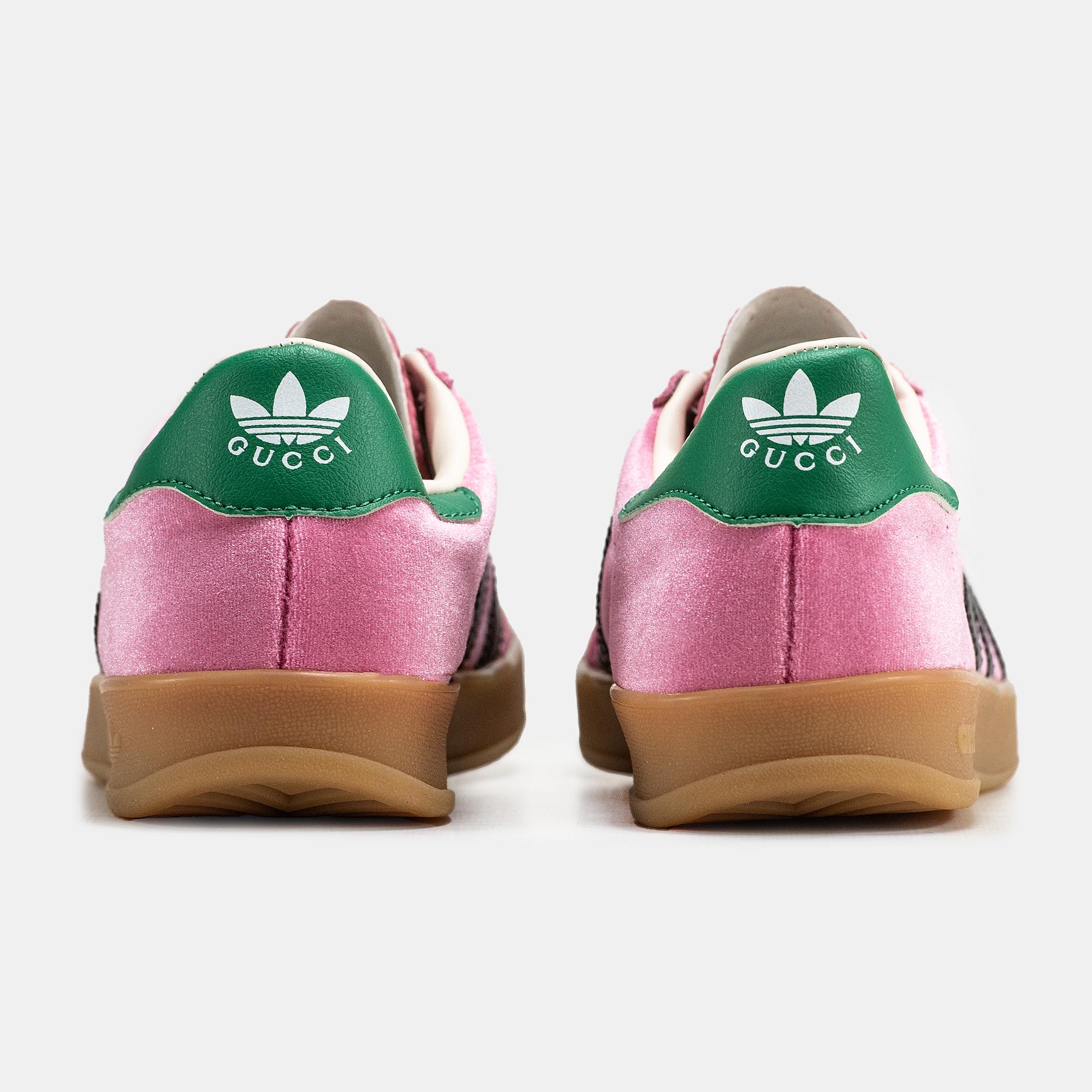 Adidas Gazelle x Gucci "Pink Green Gum" - изображение 2
