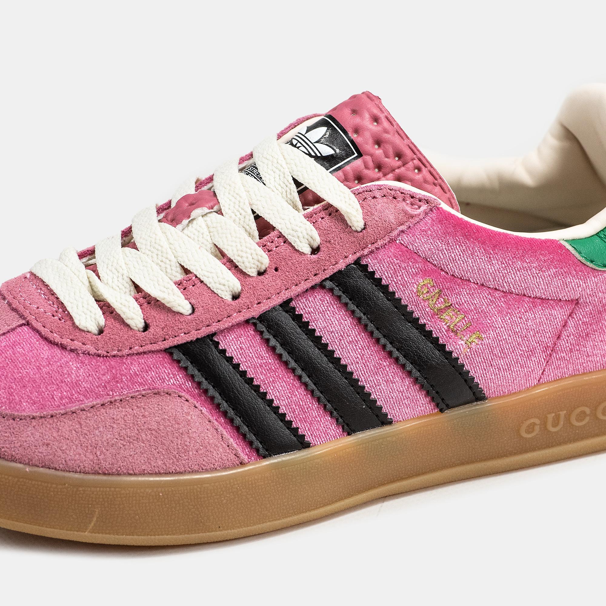 Adidas Gazelle x Gucci "Pink Green Gum" - изображение 6