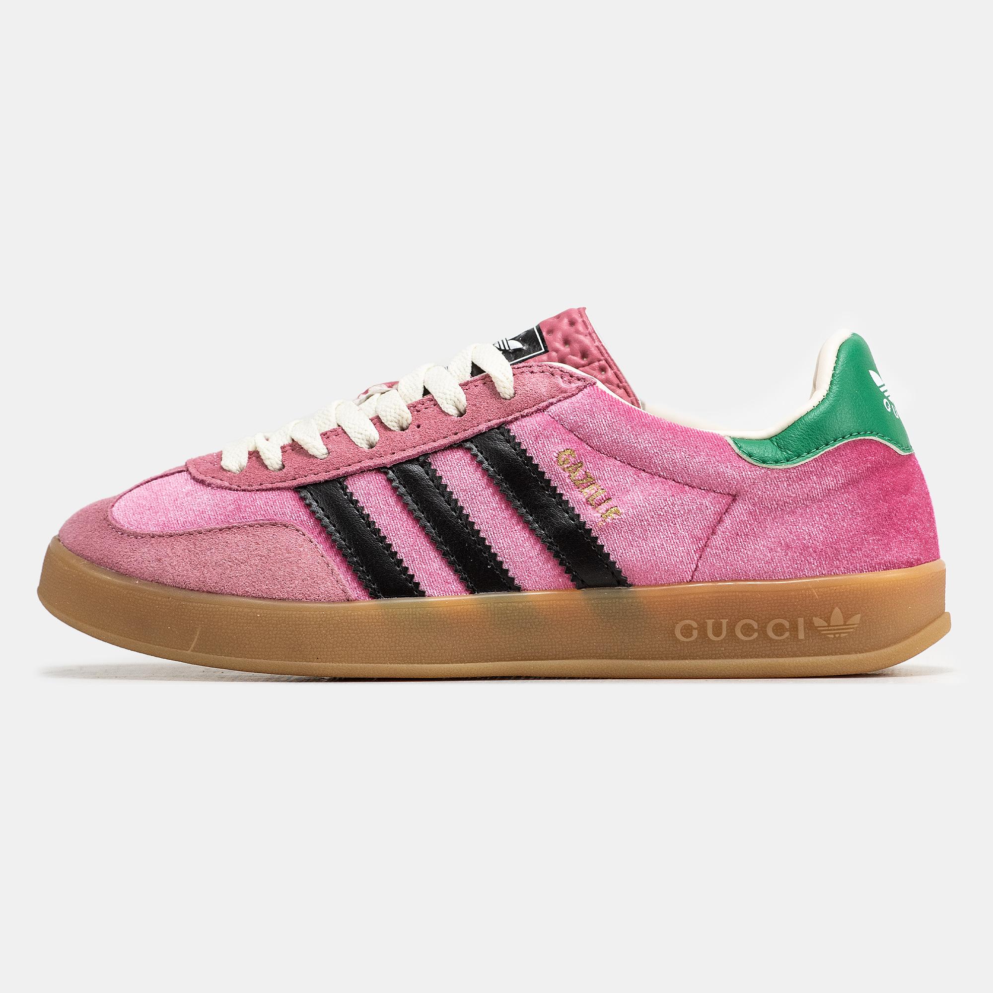 Adidas Gazelle x Gucci "Pink Green Gum"