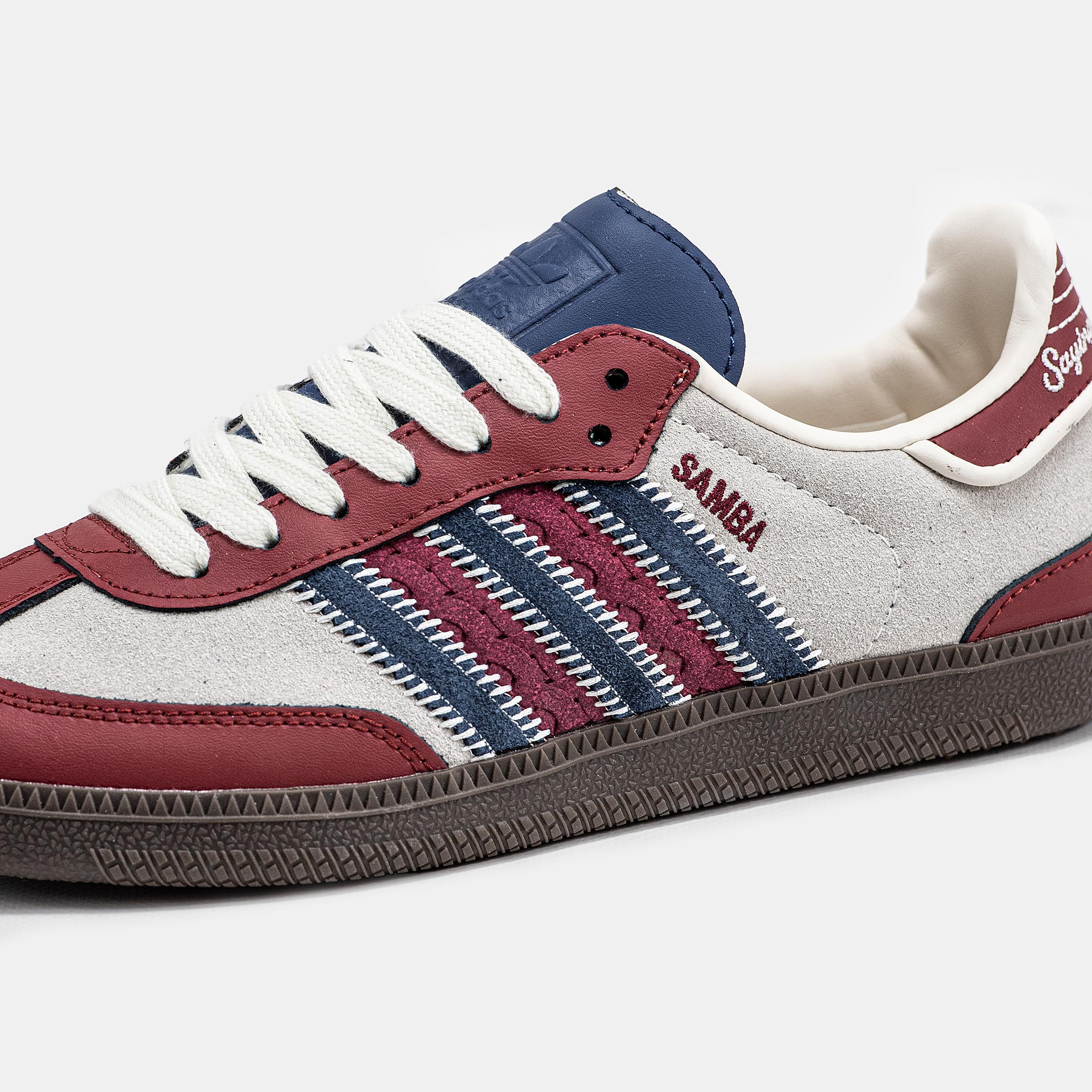 Adidas Samba Team "Collegiate Burgundy Navy" - изображение 5