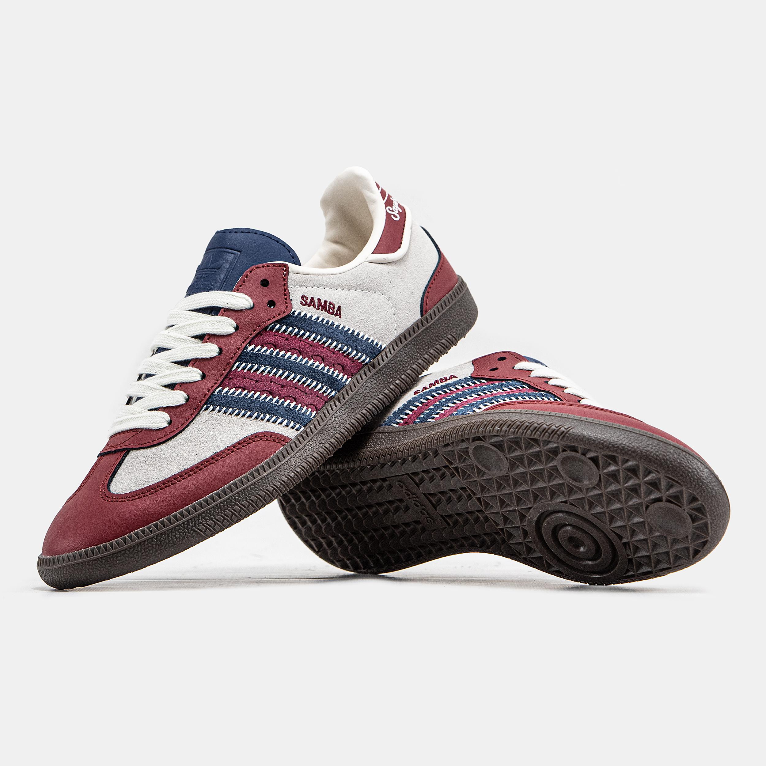 Adidas Samba Team "Collegiate Burgundy Navy" - изображение 6