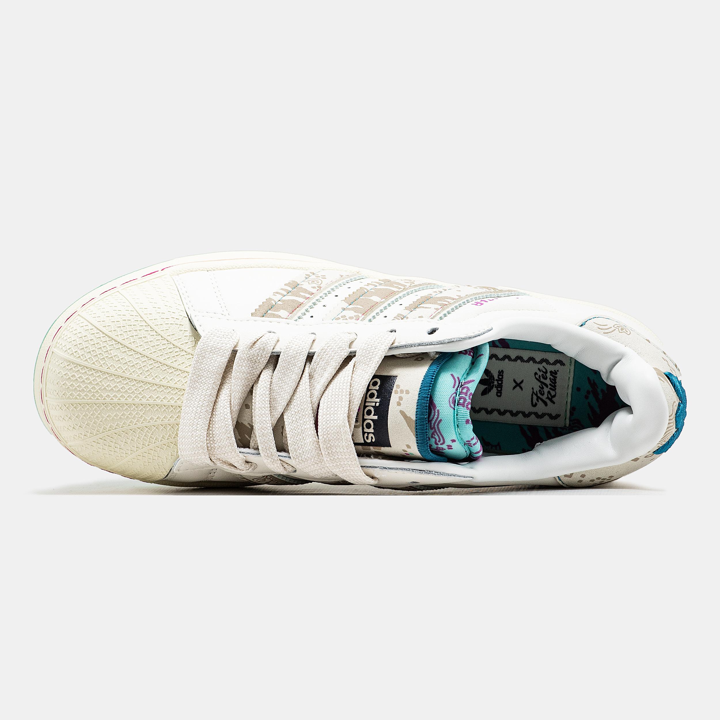 Adidas Superstar x FeiFei Ruan White Beige Multi - изображение 1