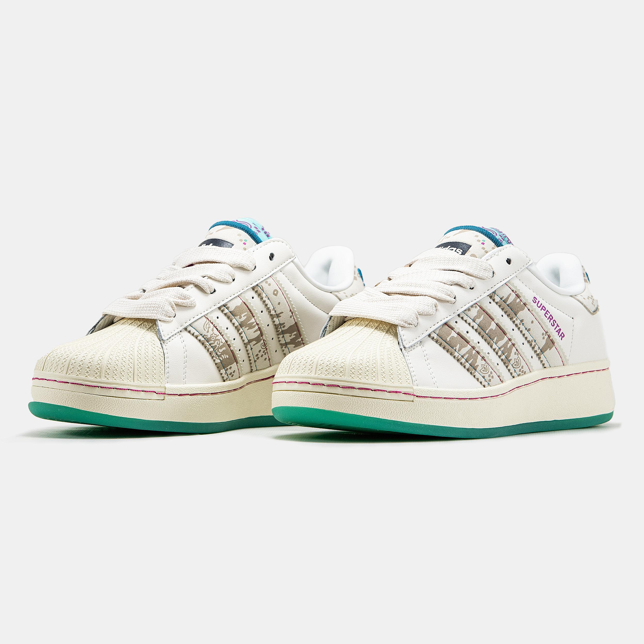 Adidas Superstar x FeiFei Ruan White Beige Multi - изображение 3