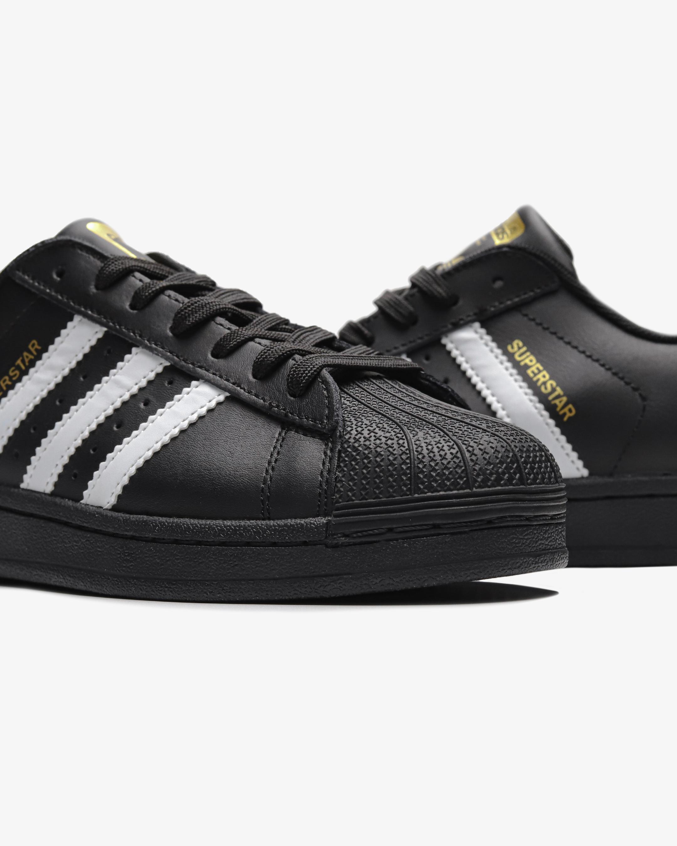 Adidas Superstar Core Black White Gold - изображение 7