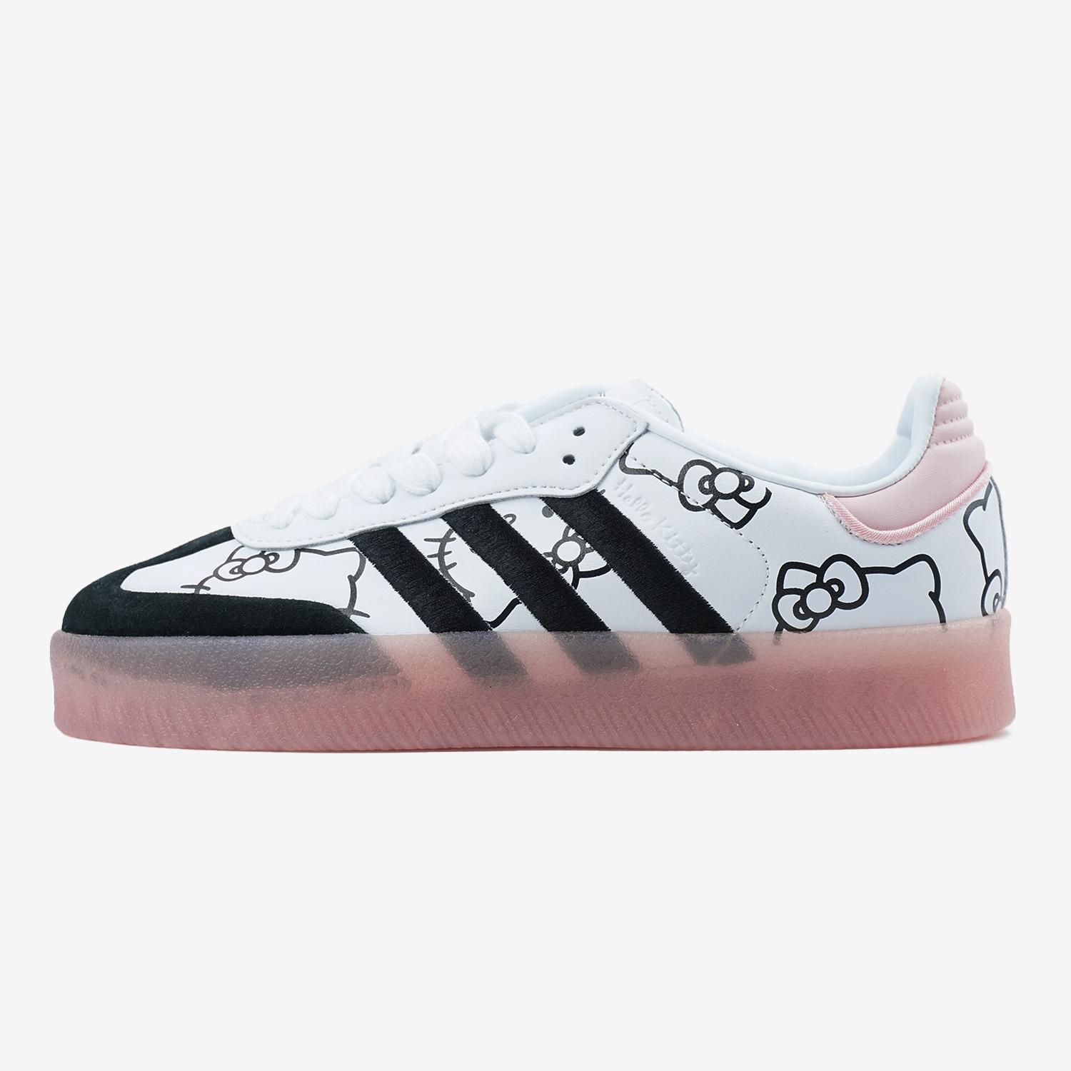 Adidas Samba XLG x Hello Kitty White Pink Black