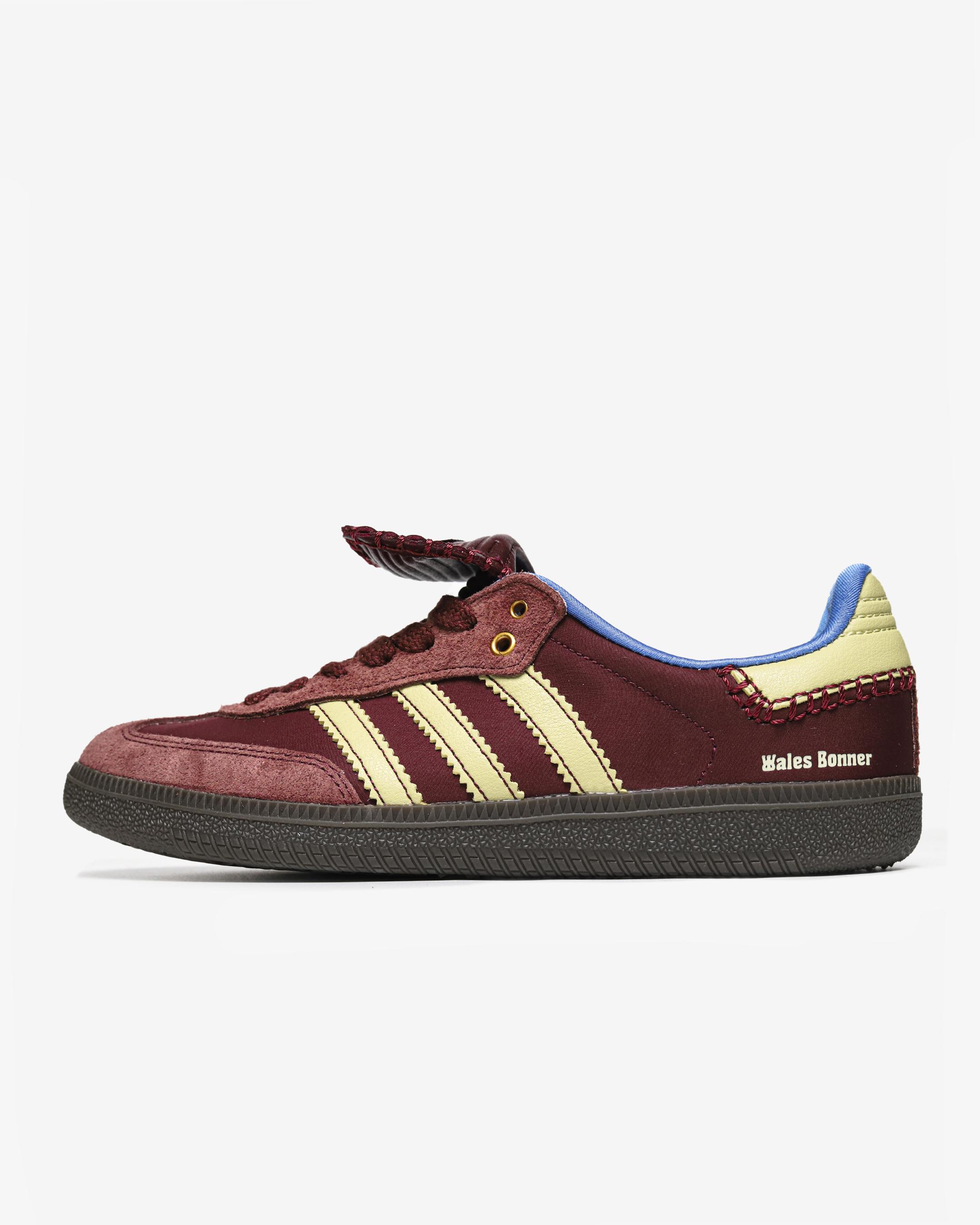 Adidas Samba x Wales Bonner Burgundy Yellow