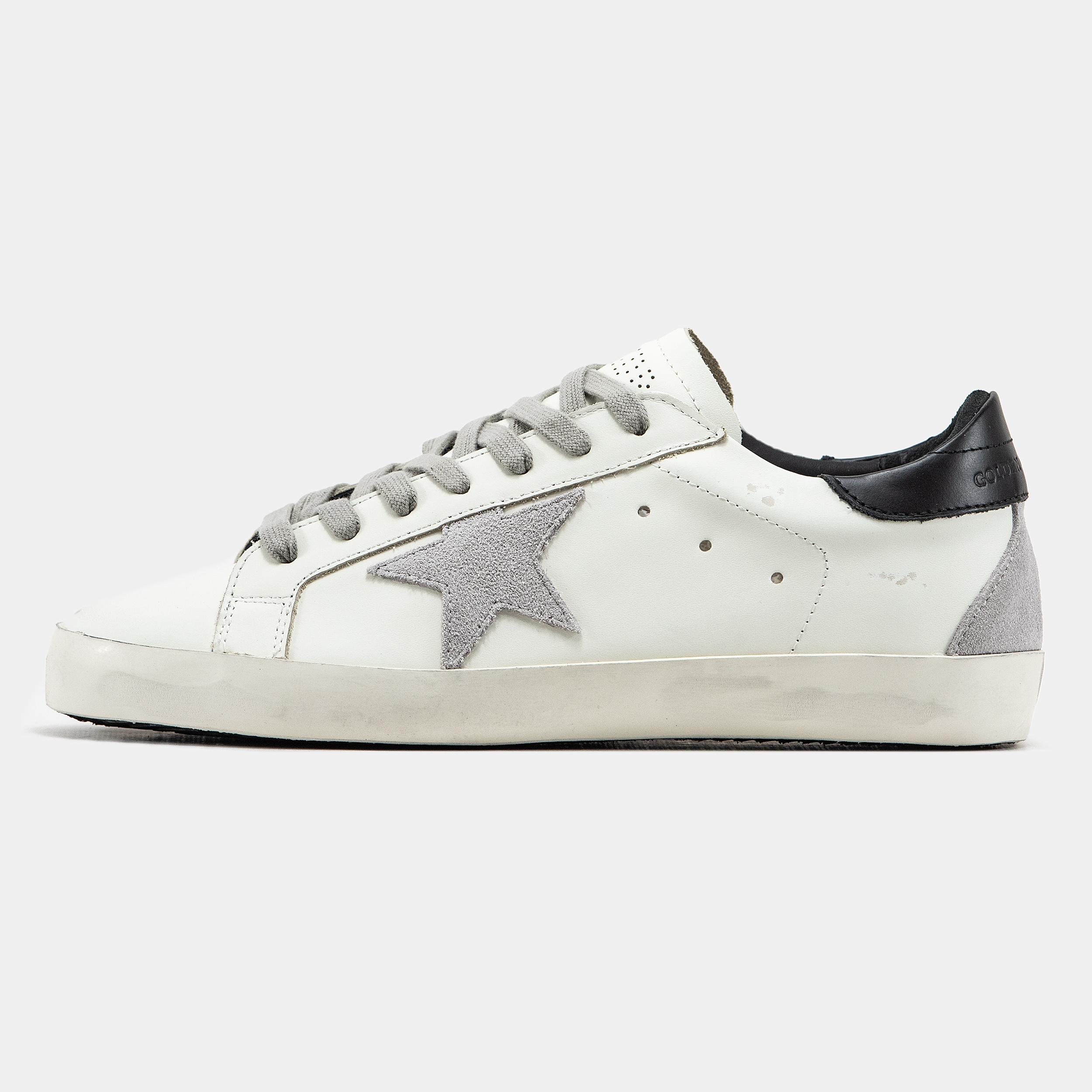 Golden Goose Superstar White Grey Black