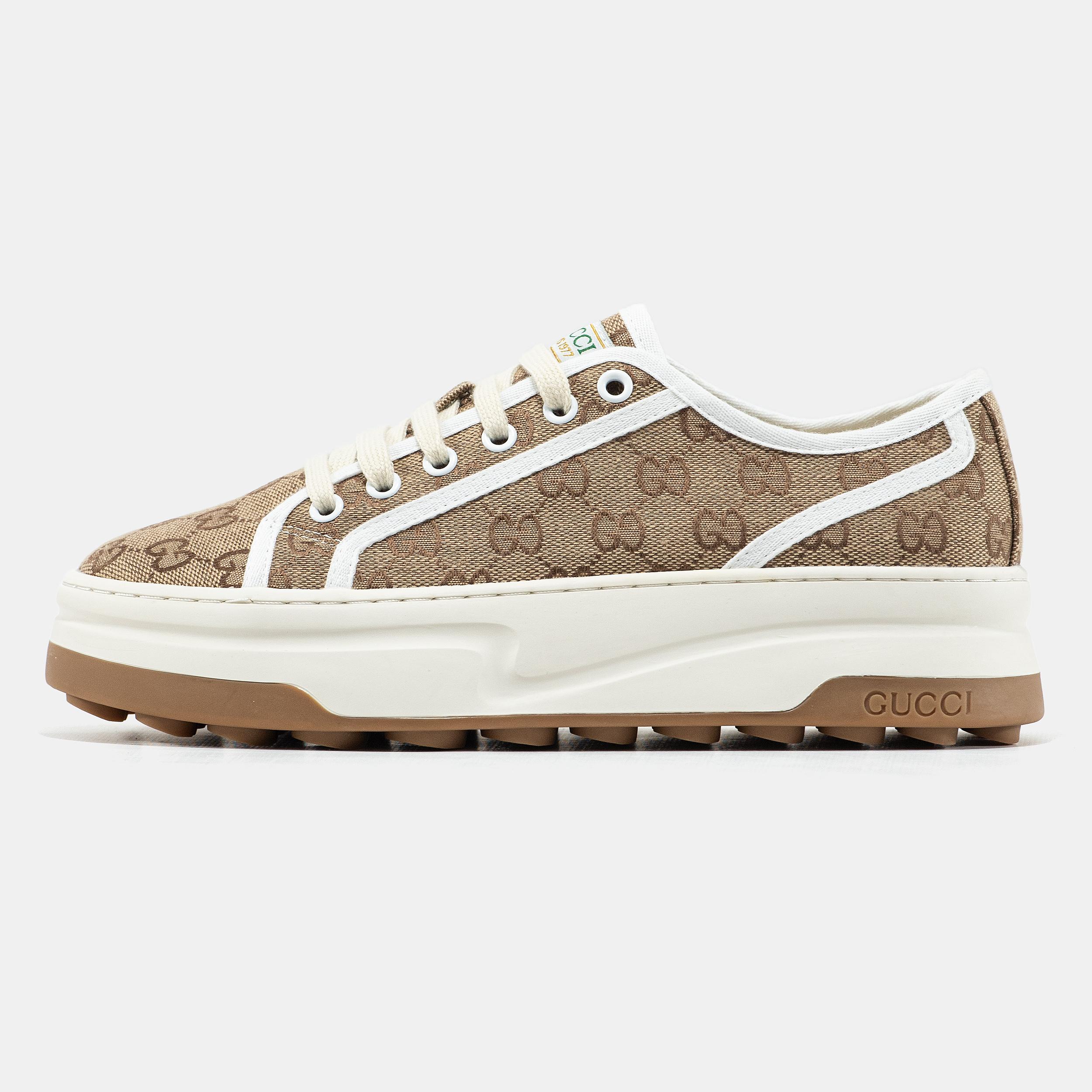 Gucci Tennis 1977 GG Monogram Beige