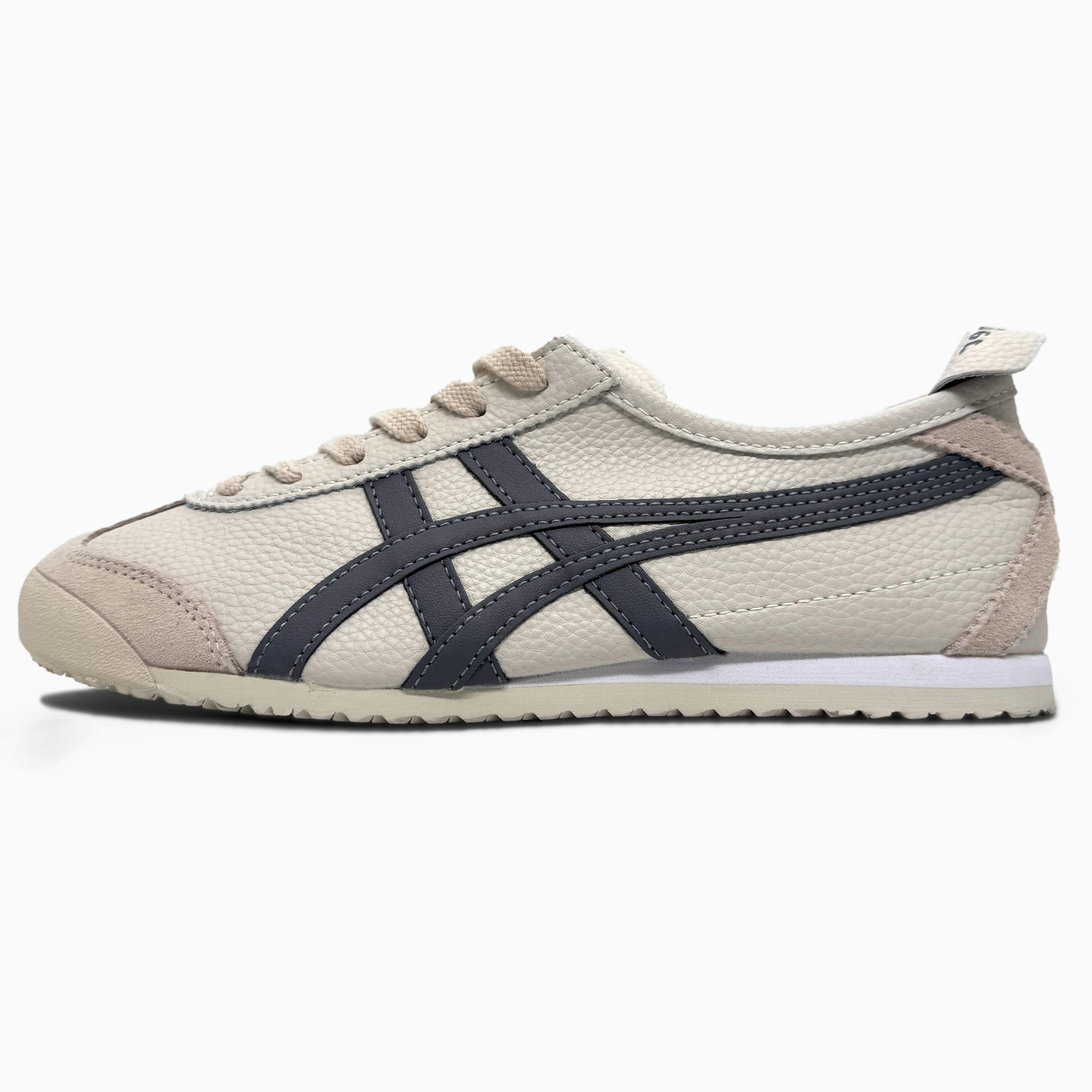 Onitsuka Tiger Mexico 66 Cream Navy Pebbled Leather