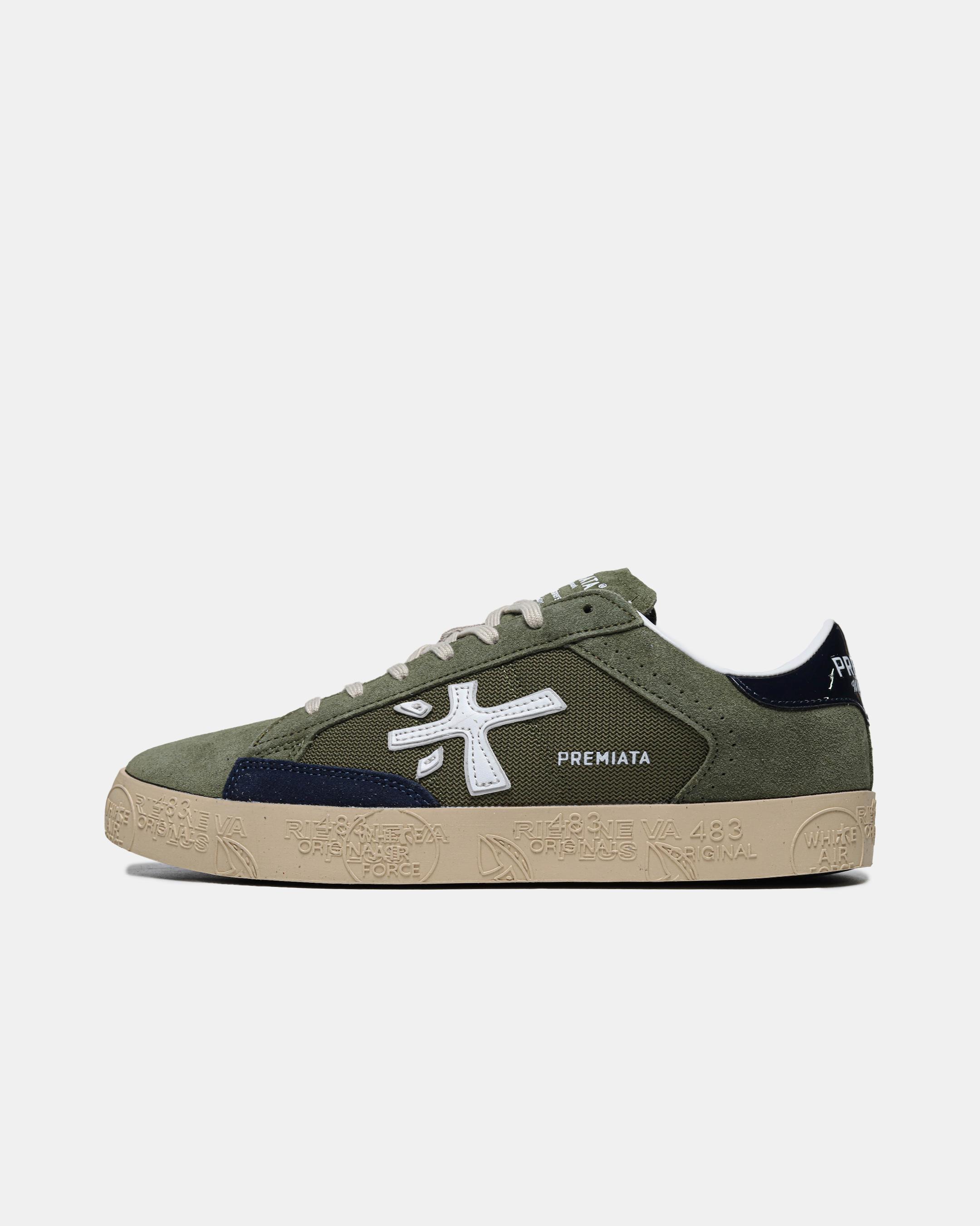 Premiata Steven Olive Navy Gum