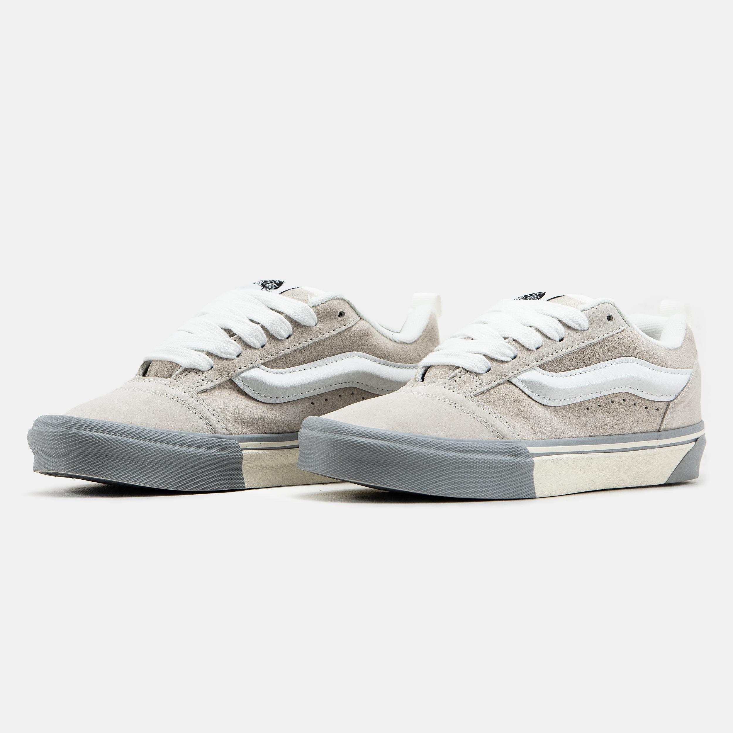 Vans Knu Skool Light Grey White Gum - изображение 4