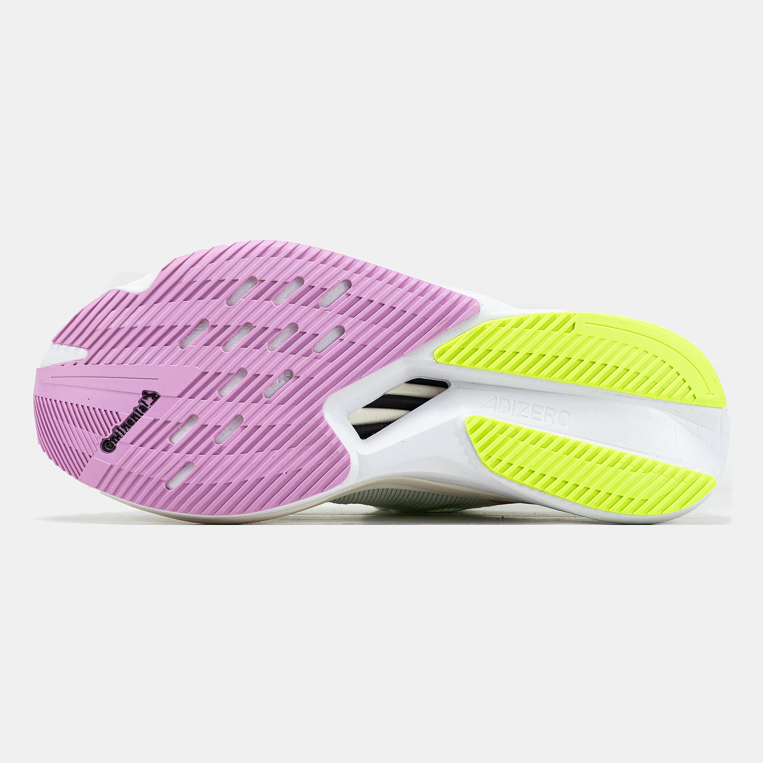 adidas Adizero Boston 12 White Black Lime Pink - изображение 6