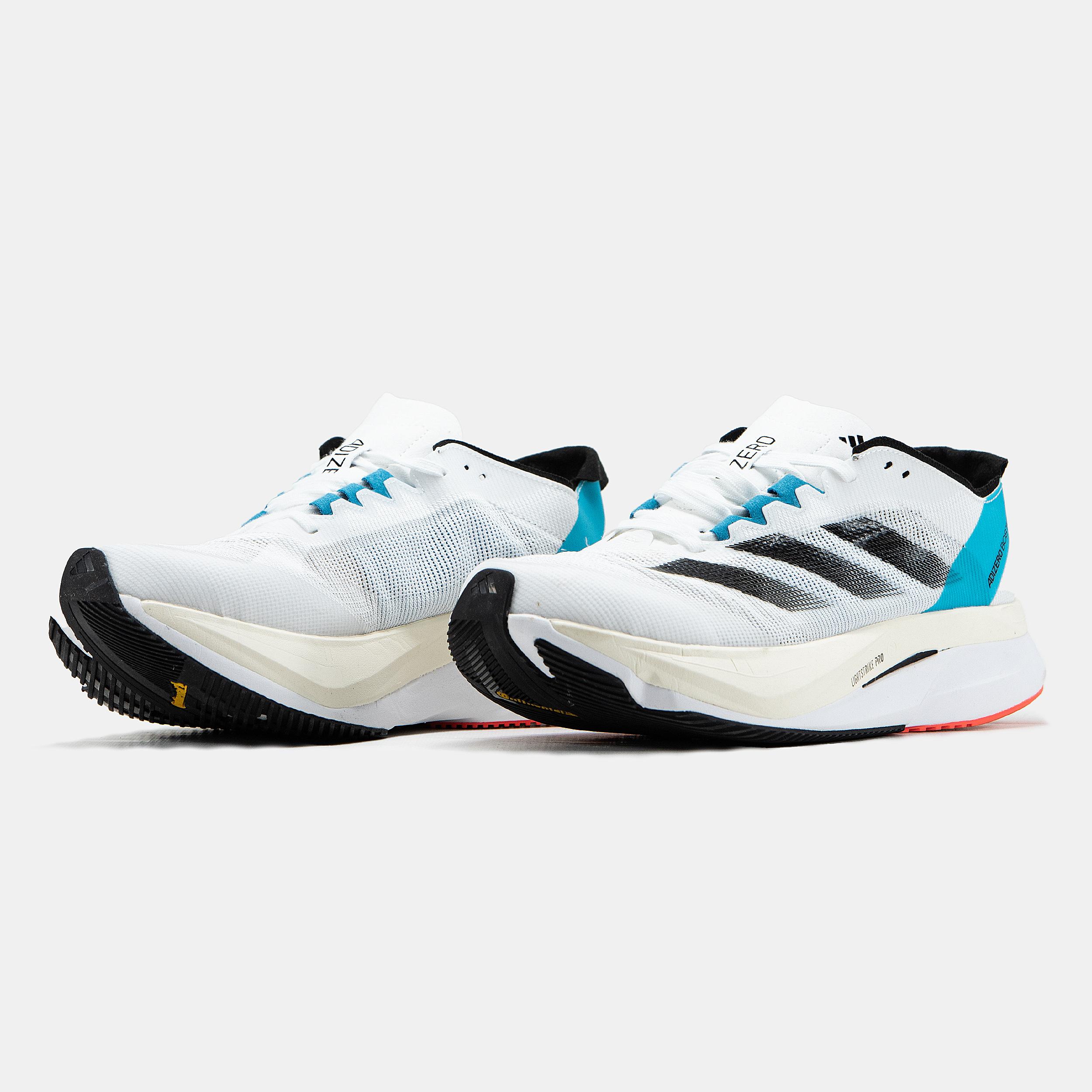 adidas Adizero Boston 12 White Black Blue Red - изображение 1