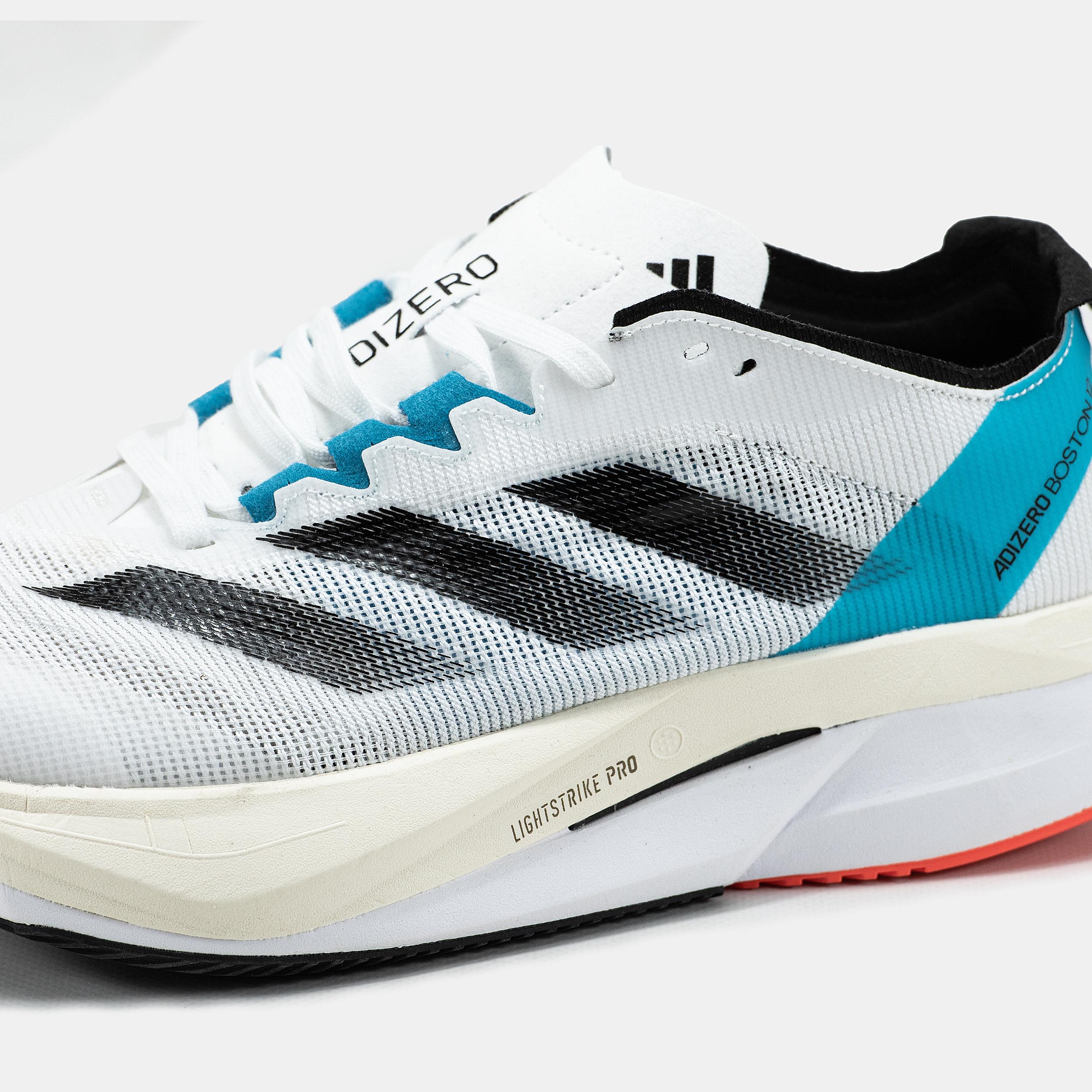 adidas Adizero Boston 12 White Black Blue Red - изображение 4