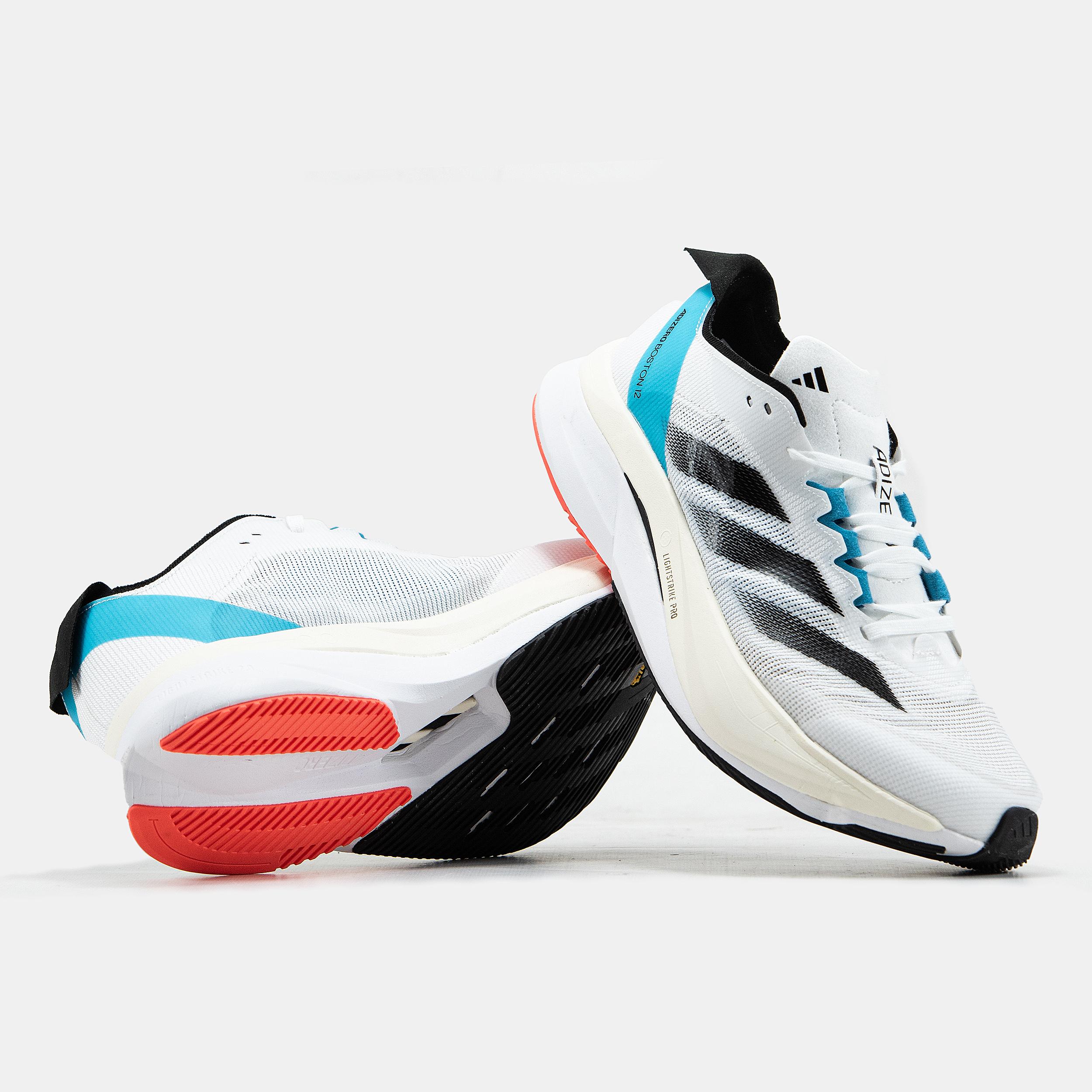 adidas Adizero Boston 12 White Black Blue Red - изображение 6