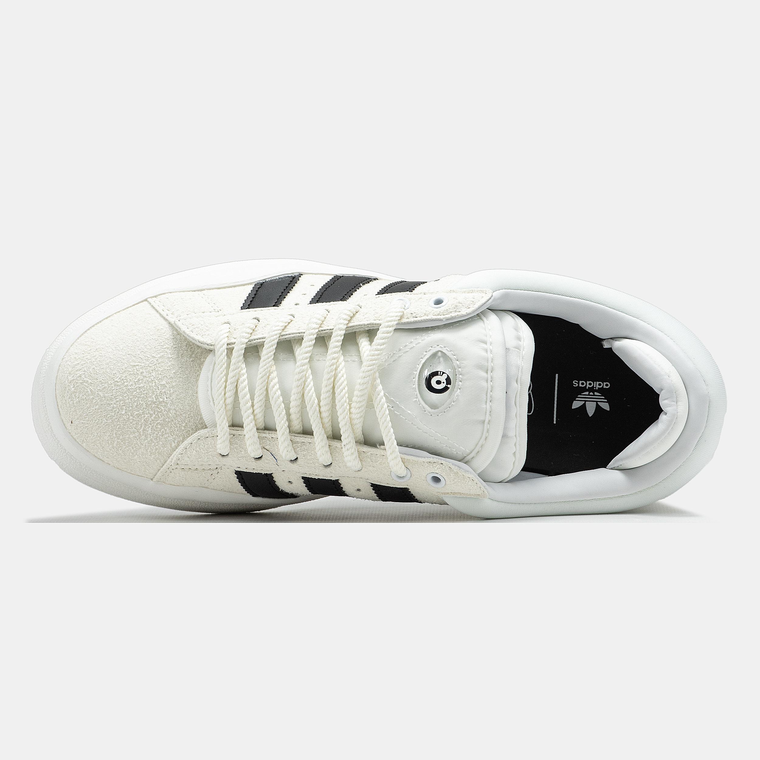 adidas Campus x Bad Bunny White Black - изображение 7