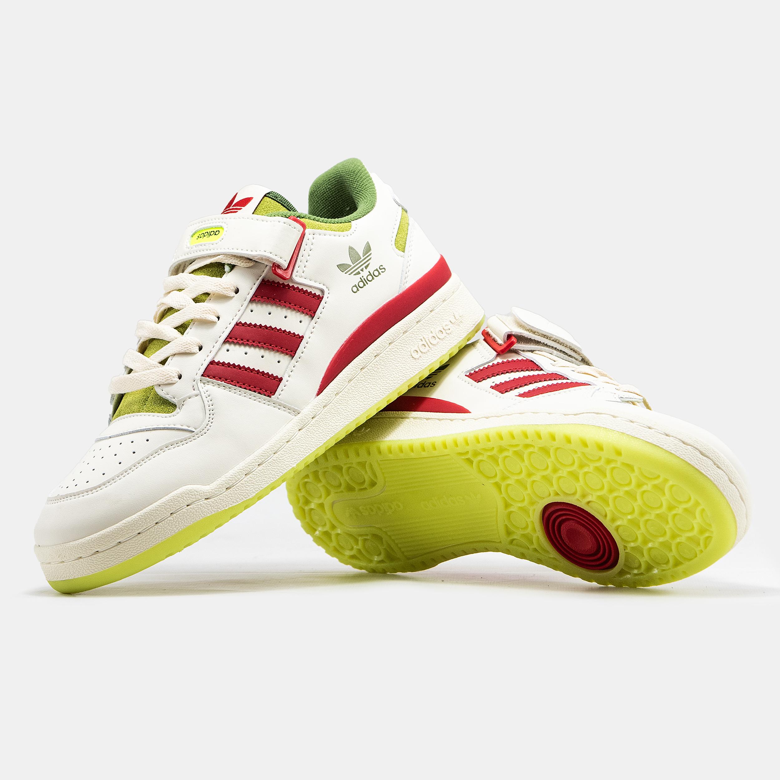 Adidas Forum 84 Low x The Grinch "White Red Green" - изображение 7