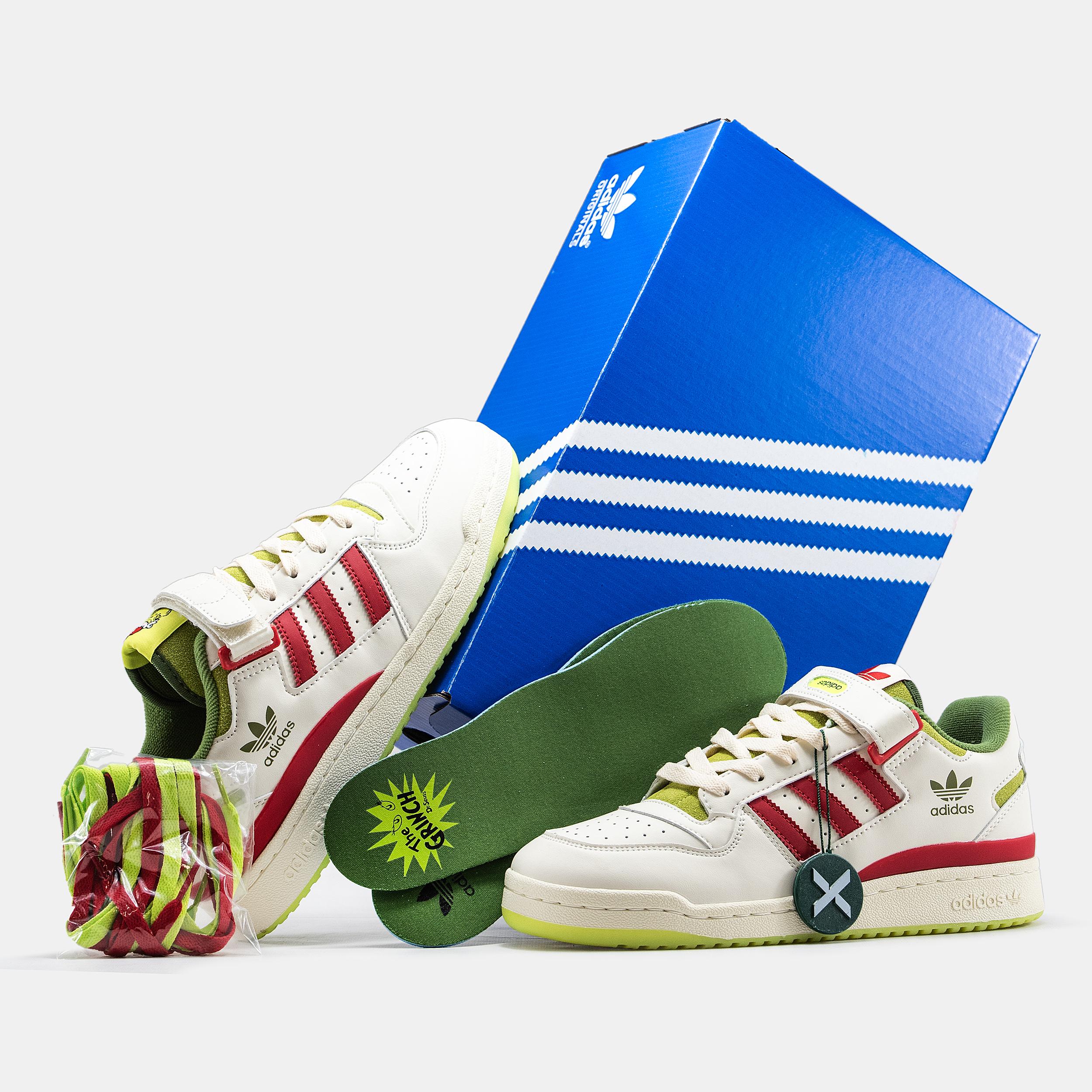 Adidas Forum 84 Low x The Grinch "White Red Green" - изображение 8