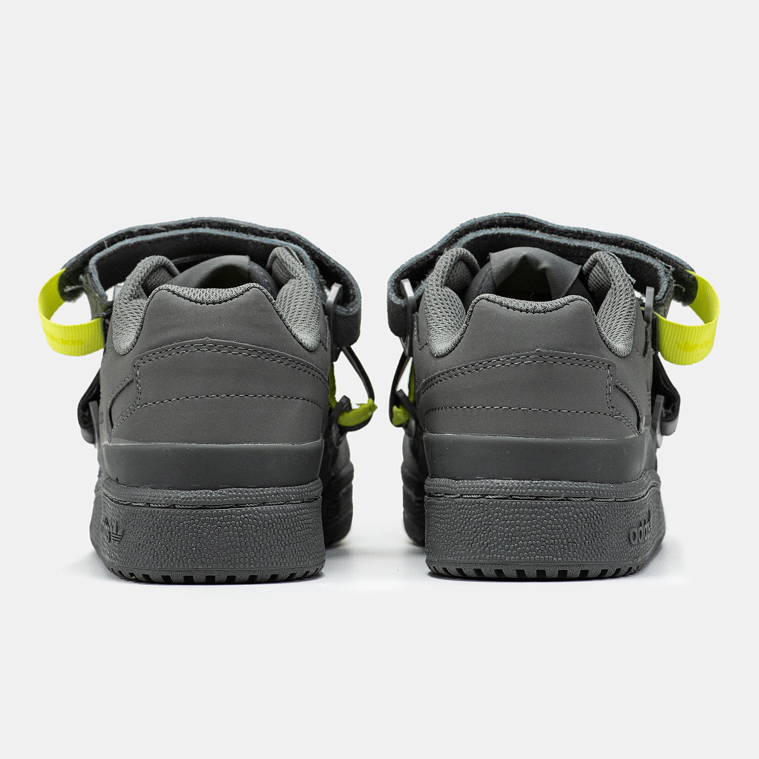 Adidas Forum 84 Strap Low "Cinder Grey Yellow" - изображение 5