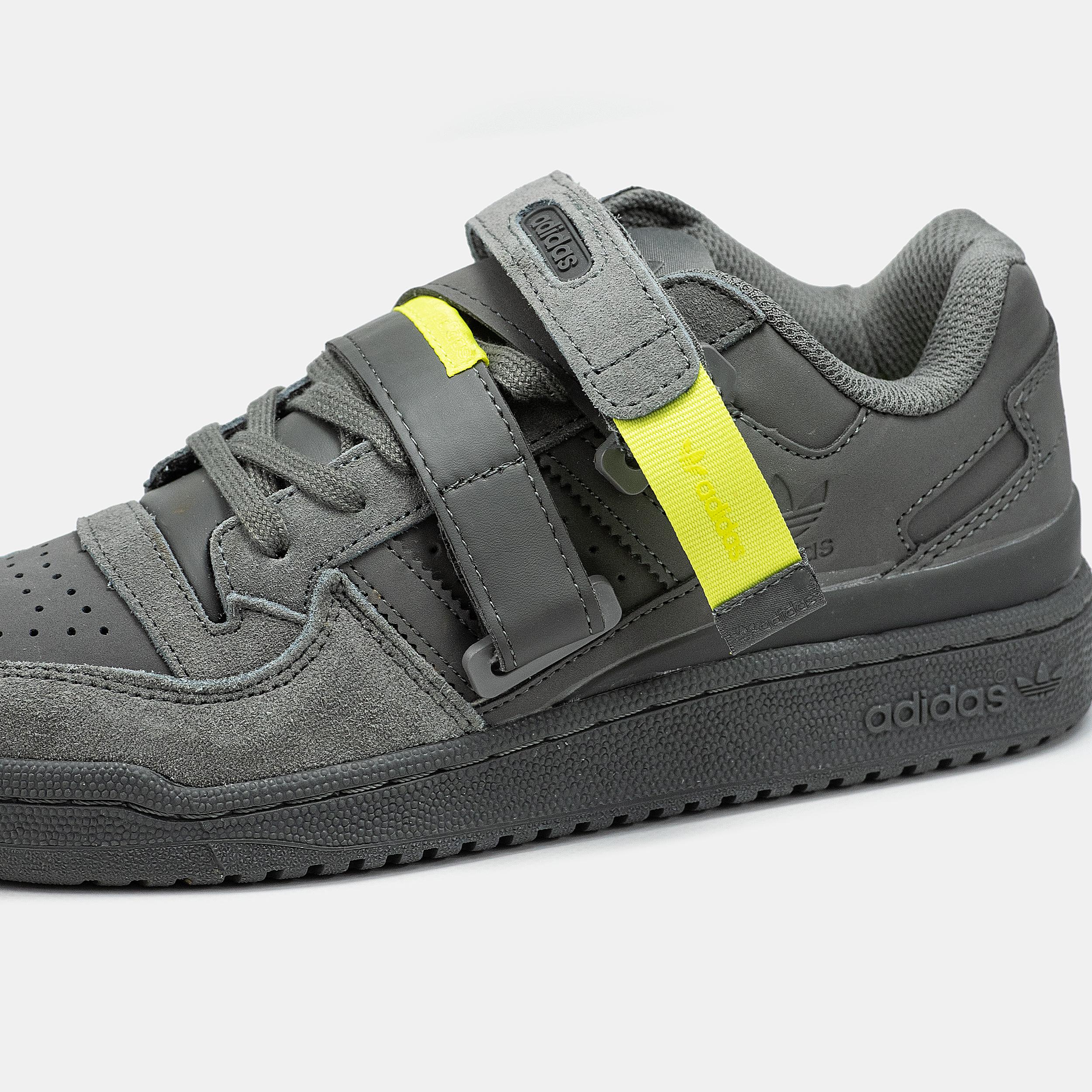 Adidas Forum 84 Strap Low "Cinder Grey Yellow" - изображение 6