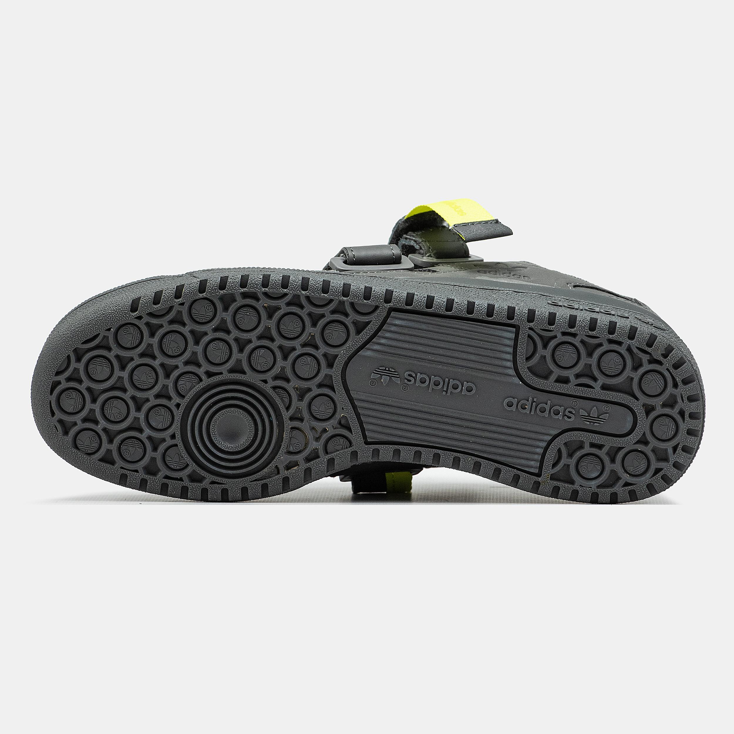 Adidas Forum 84 Strap Low "Cinder Grey Yellow" - изображение 7
