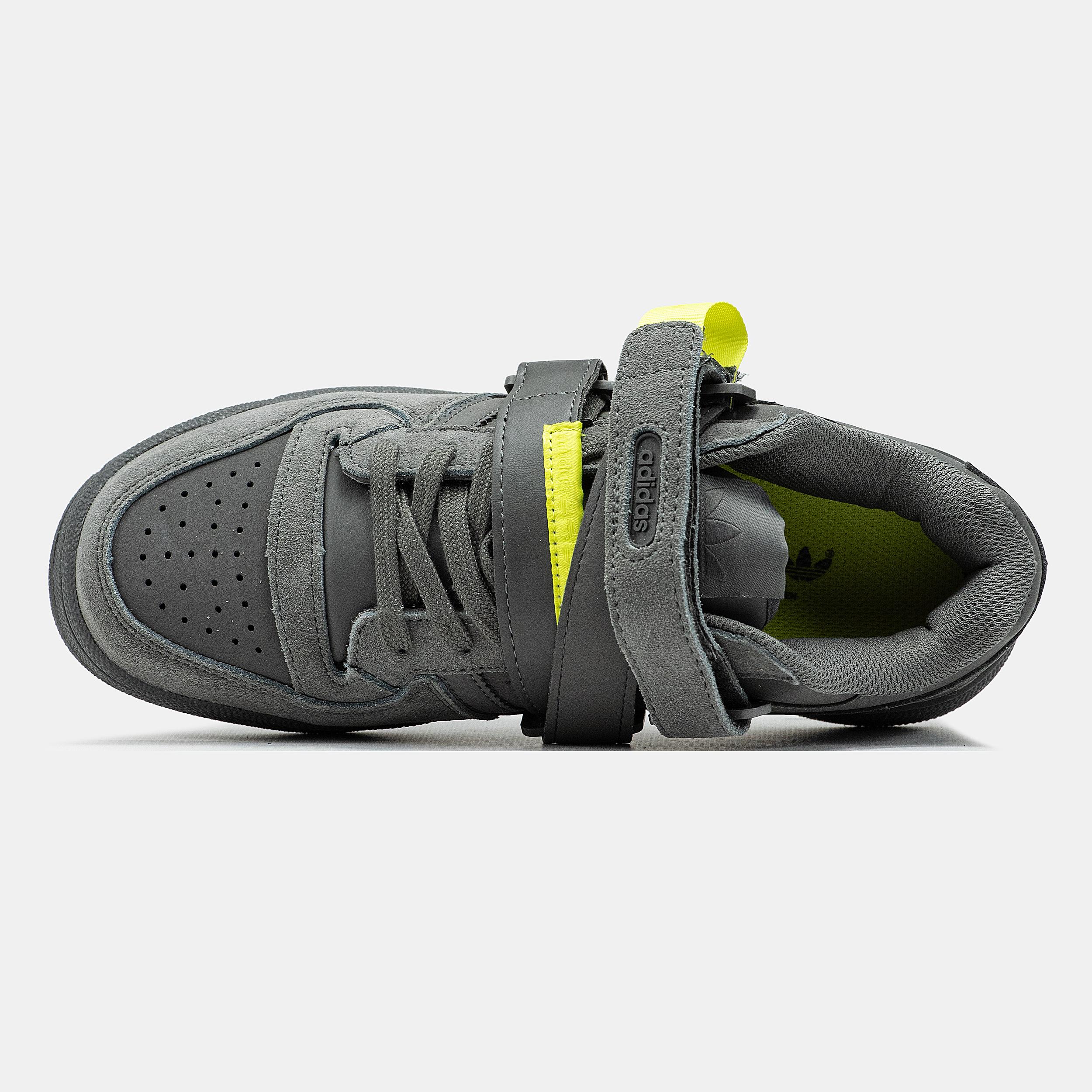 Adidas Forum 84 Strap Low "Cinder Grey Yellow" - изображение 8