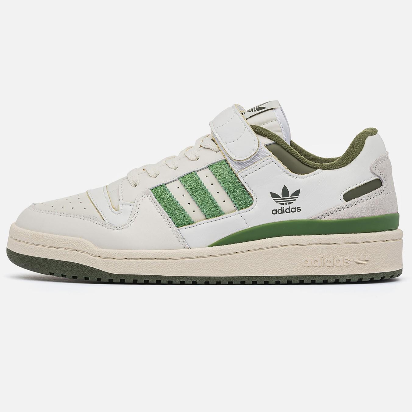 Adidas Forum 84 Low White Green Suede