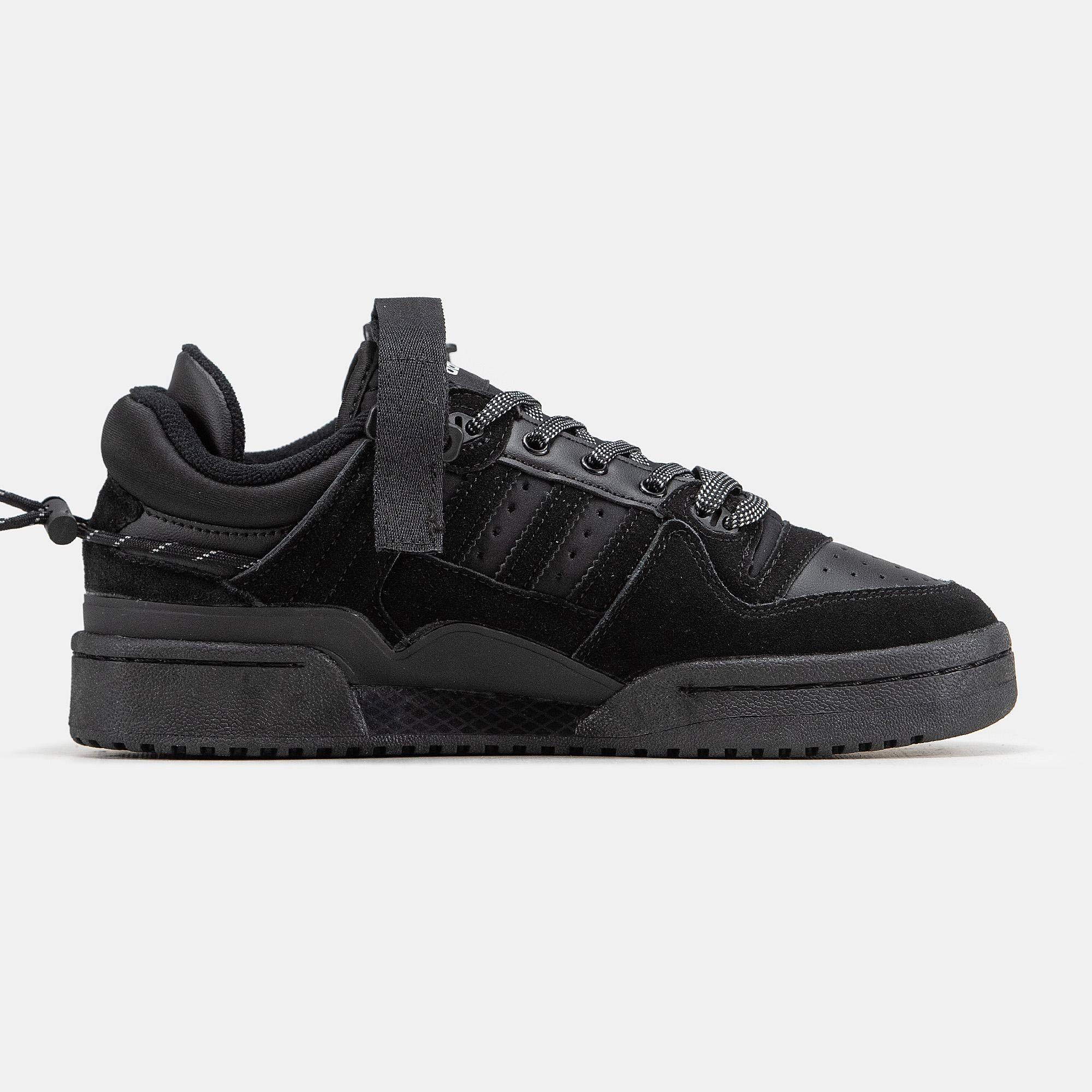 Adidas Forum x Bad Bunny Buckle Low “Triple Black” - изображение 2