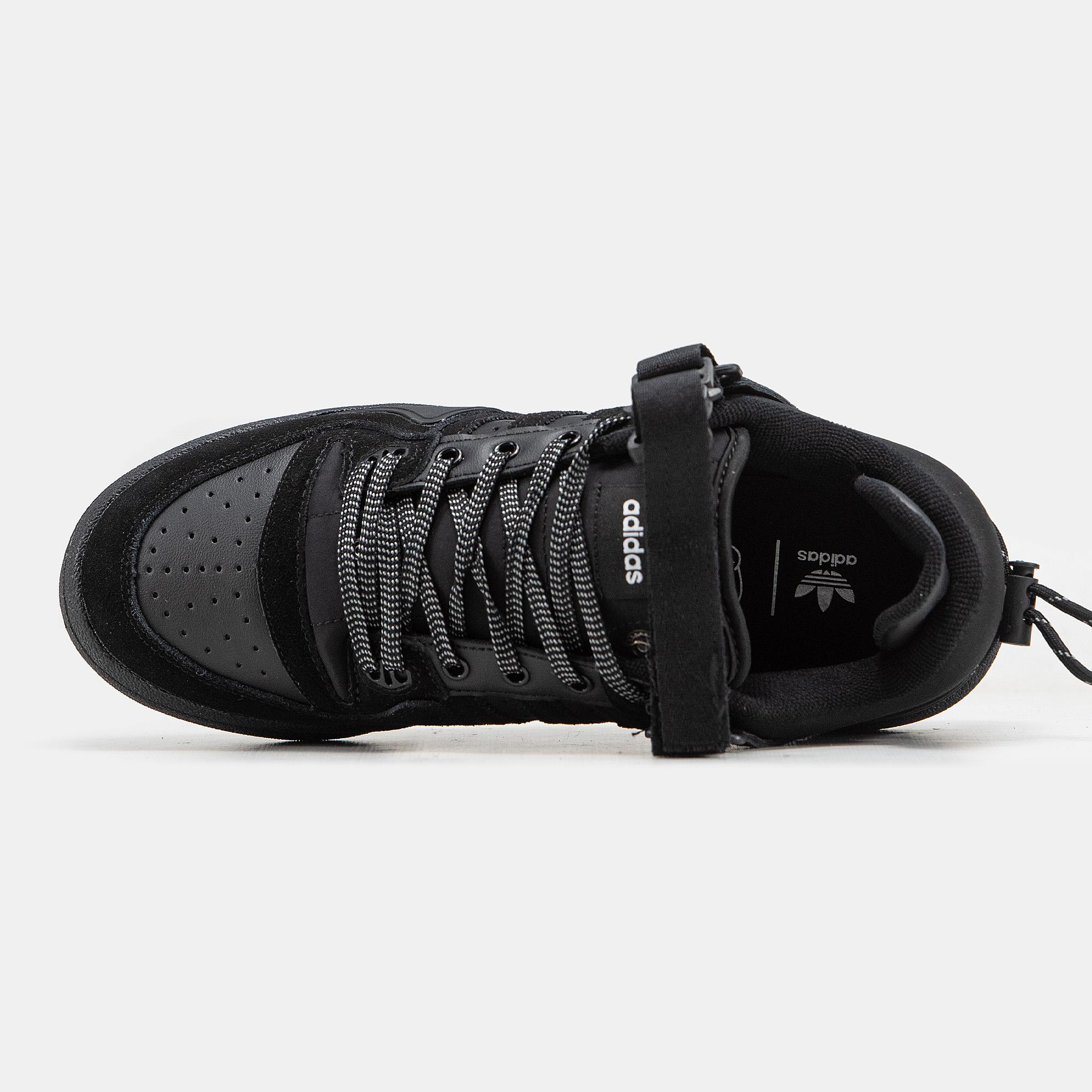Adidas Forum x Bad Bunny Buckle Low “Triple Black” - изображение 3